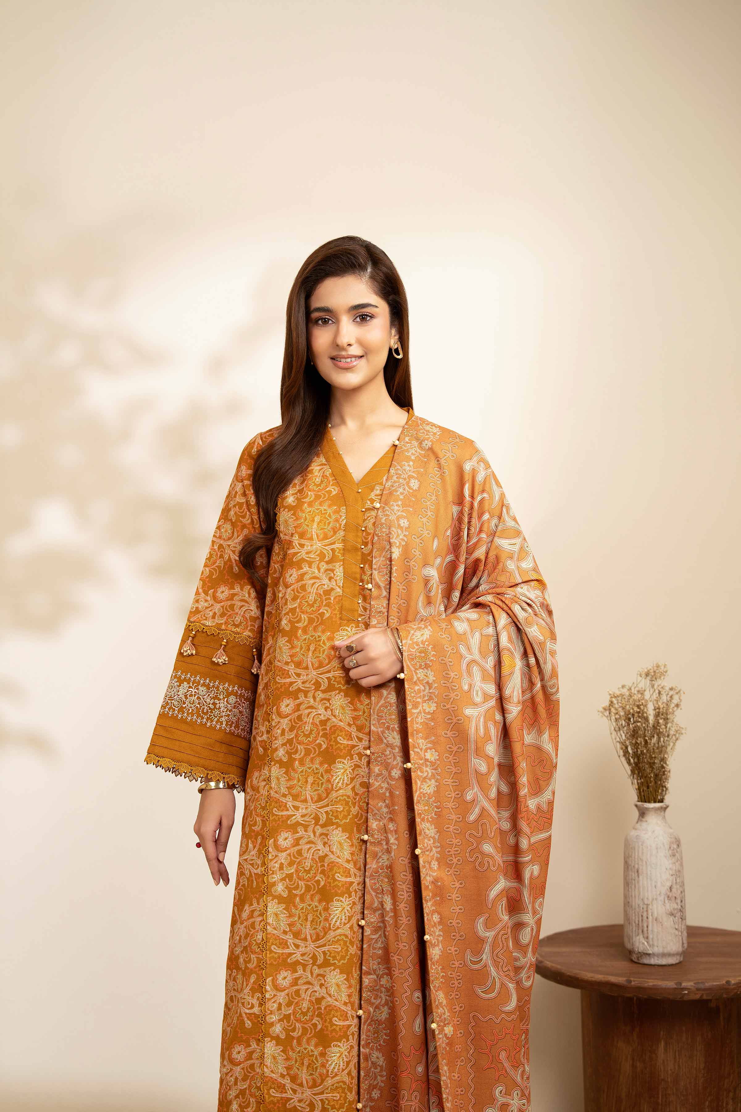 3 Piece - Digital Printed Embroidered Suit - 42502581 for Women - Unstitched Collection | Nishat | Shop Online