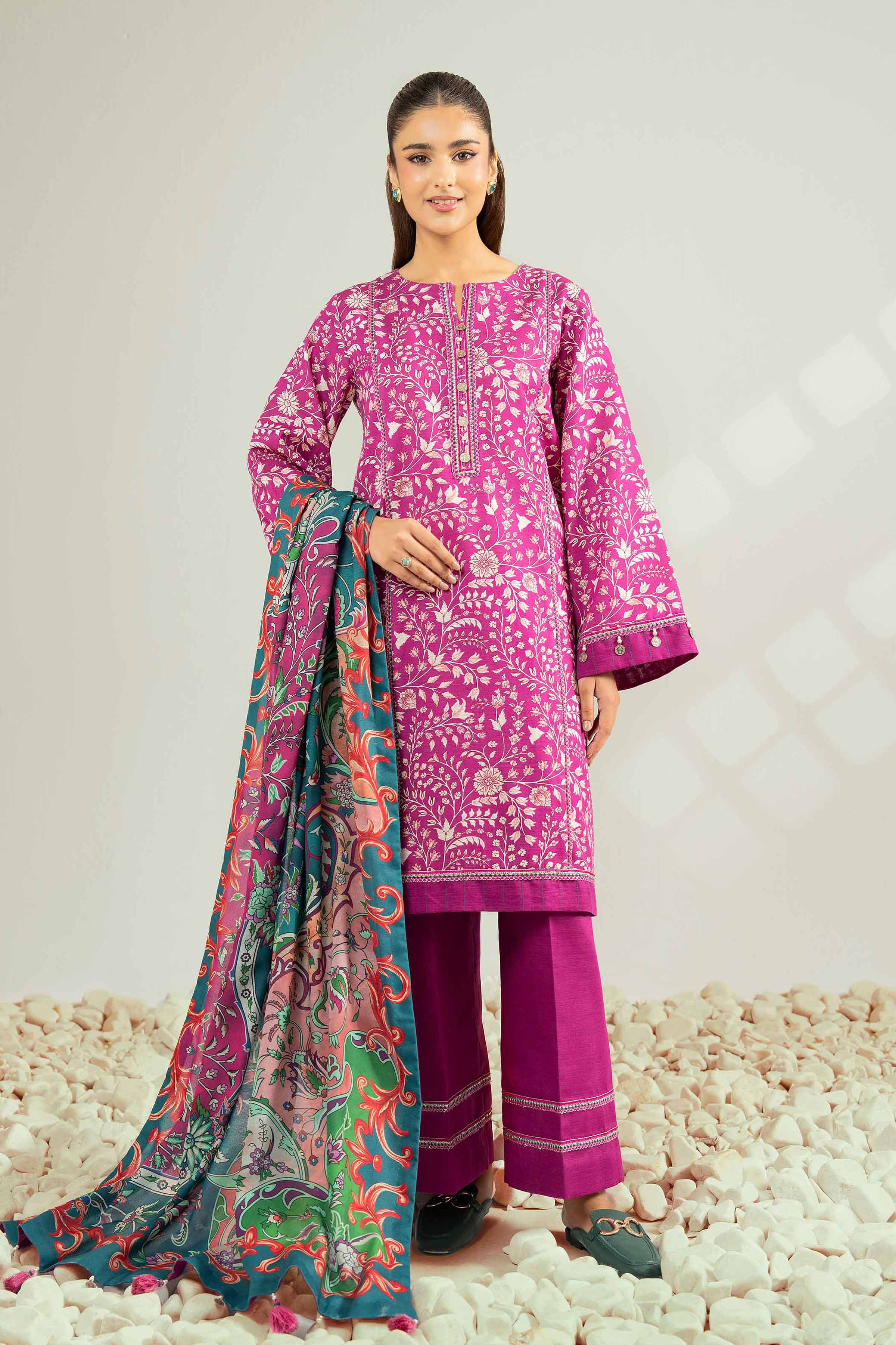 3 Piece - Digital Printed Suit - 42502585 for Women - Unstitched Collection | Nishat | Shop Online