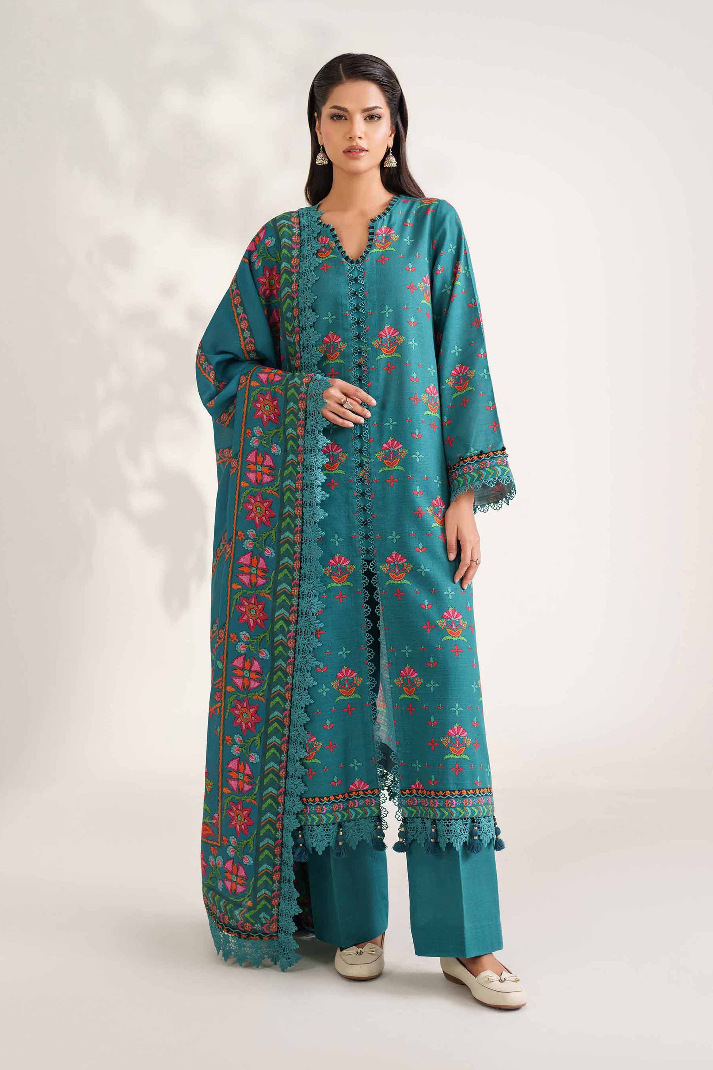 3 Piece - Digital Printed Suit - 42502586 for Women - Unstitched Collection | Nishat | Shop Online