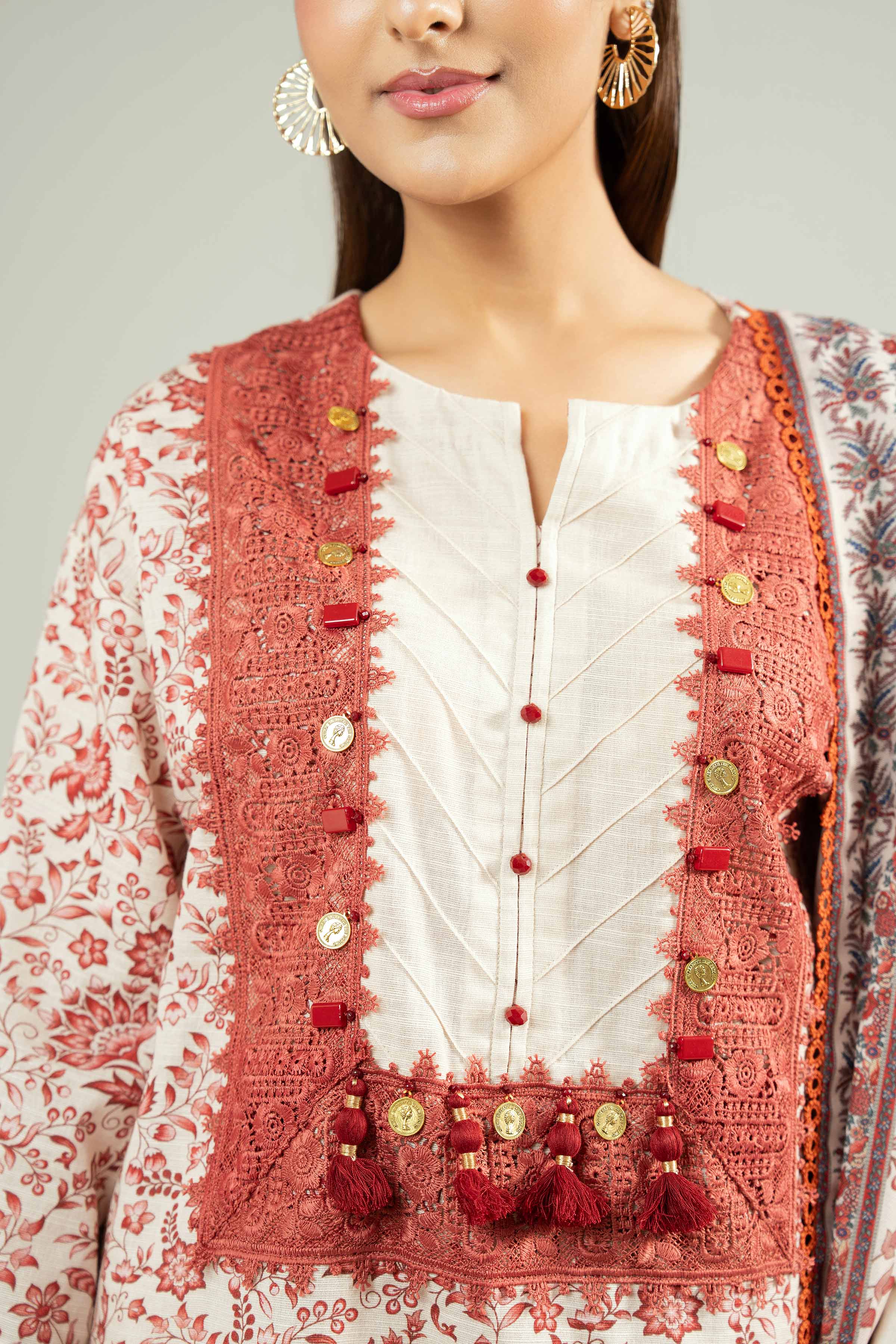 3 Piece - Digital Printed Suit - 42502588 for Women - Unstitched Collection | Nishat | Shop Online