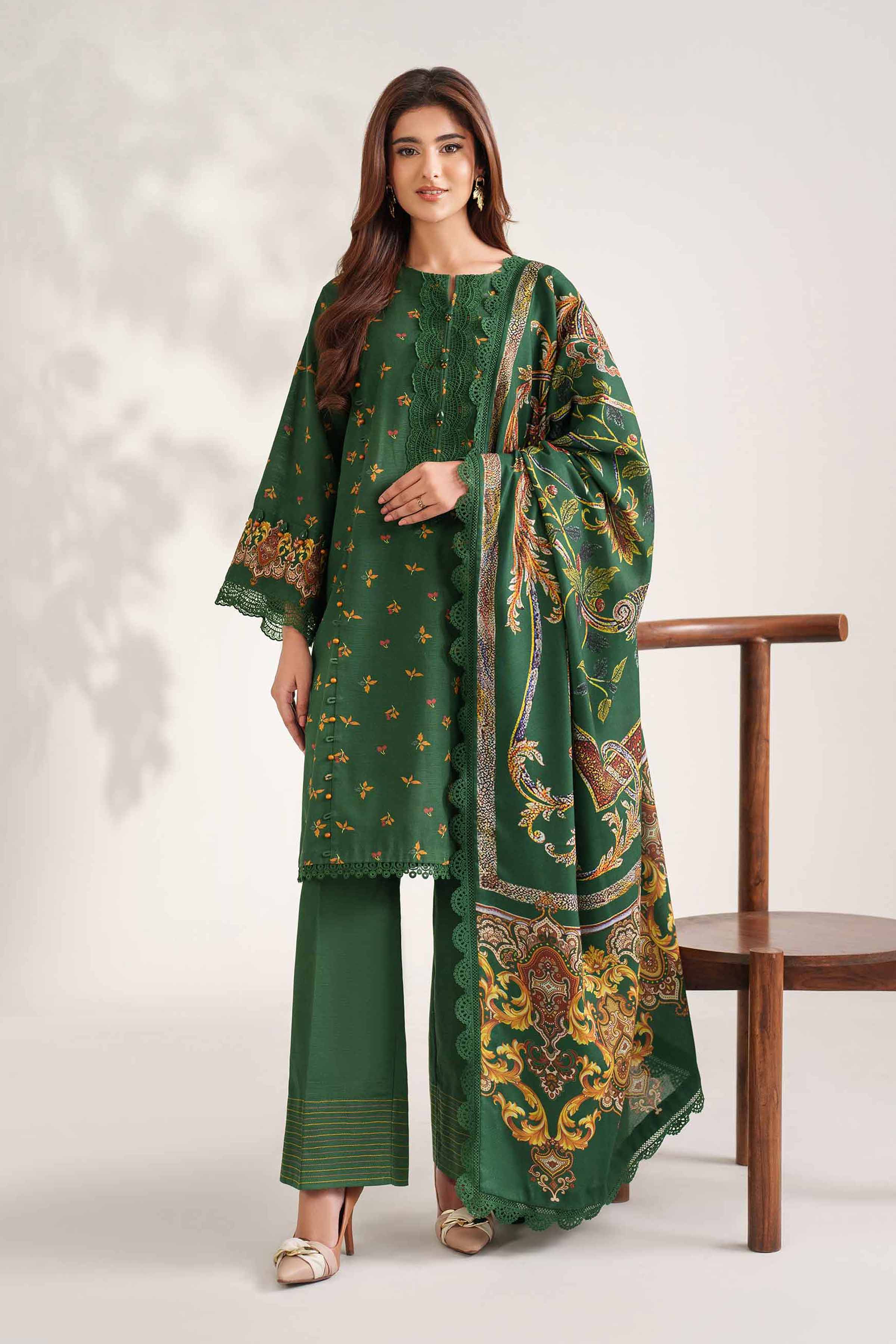3 Piece - Digital Printed Suit - 42502589 for Women - Unstitched Collection | Nishat | Shop Online