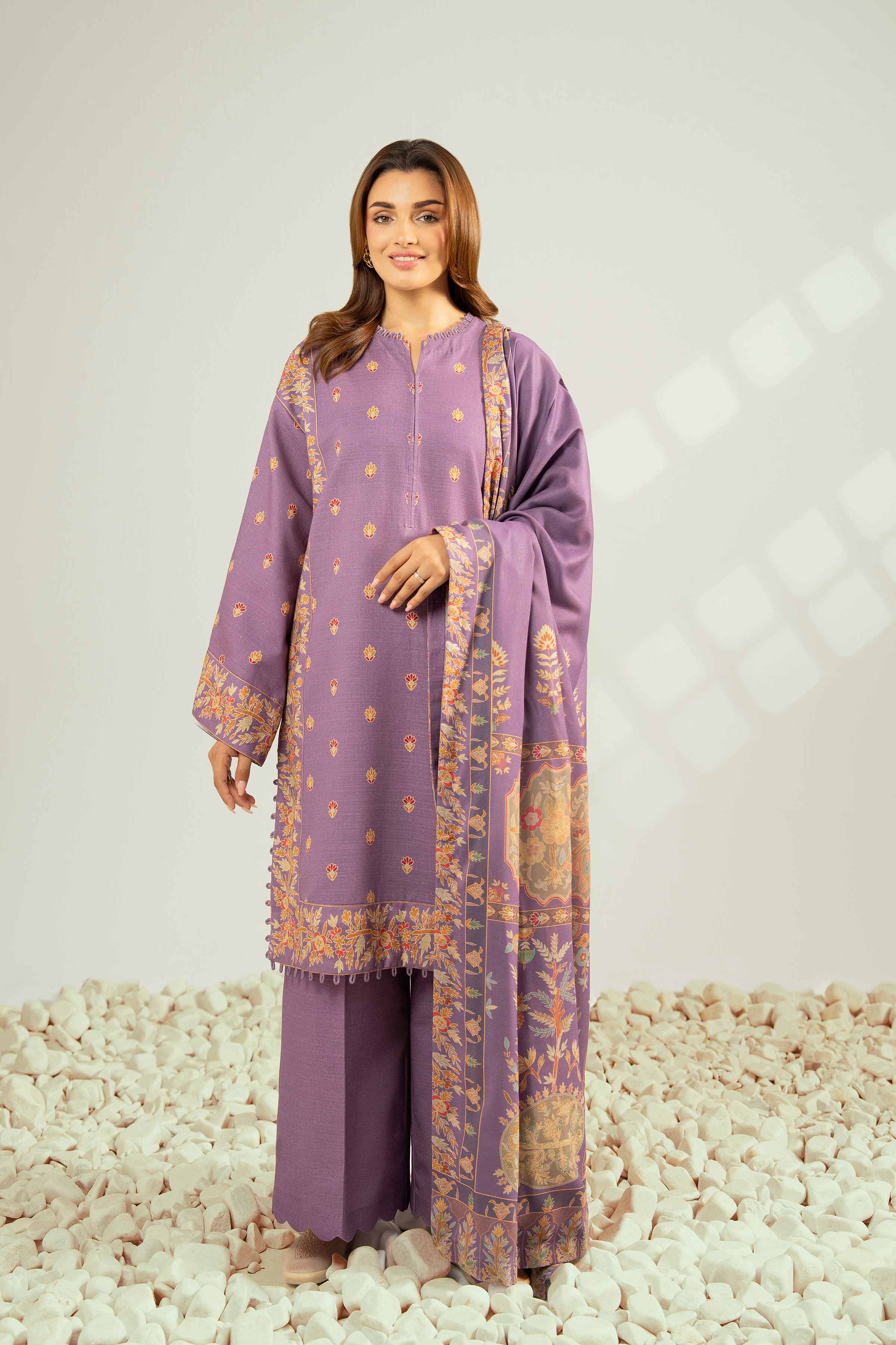 3 Piece - Digital Printed Suit - 42502590 for Women - Unstitched Collection | Nishat | Shop Online
