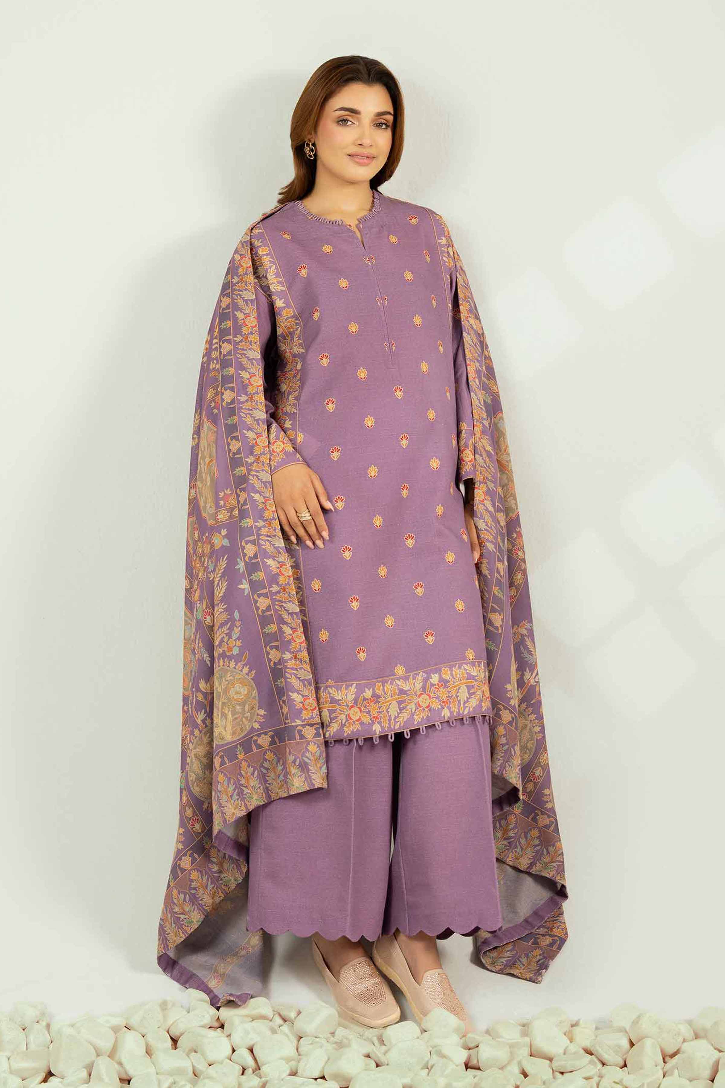 3 Piece - Digital Printed Suit - 42502590 for Women - Unstitched Collection | Nishat | Shop Online
