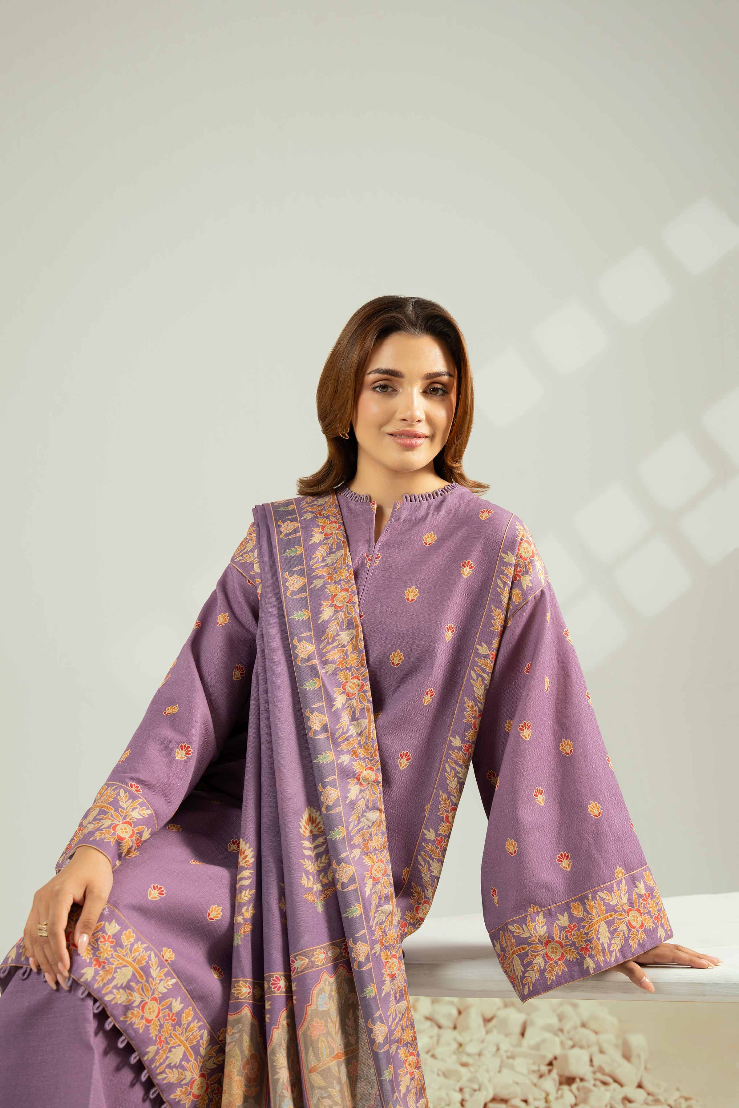 3 Piece - Digital Printed Suit - 42502590 for Women - Unstitched Collection | Nishat | Shop Online
