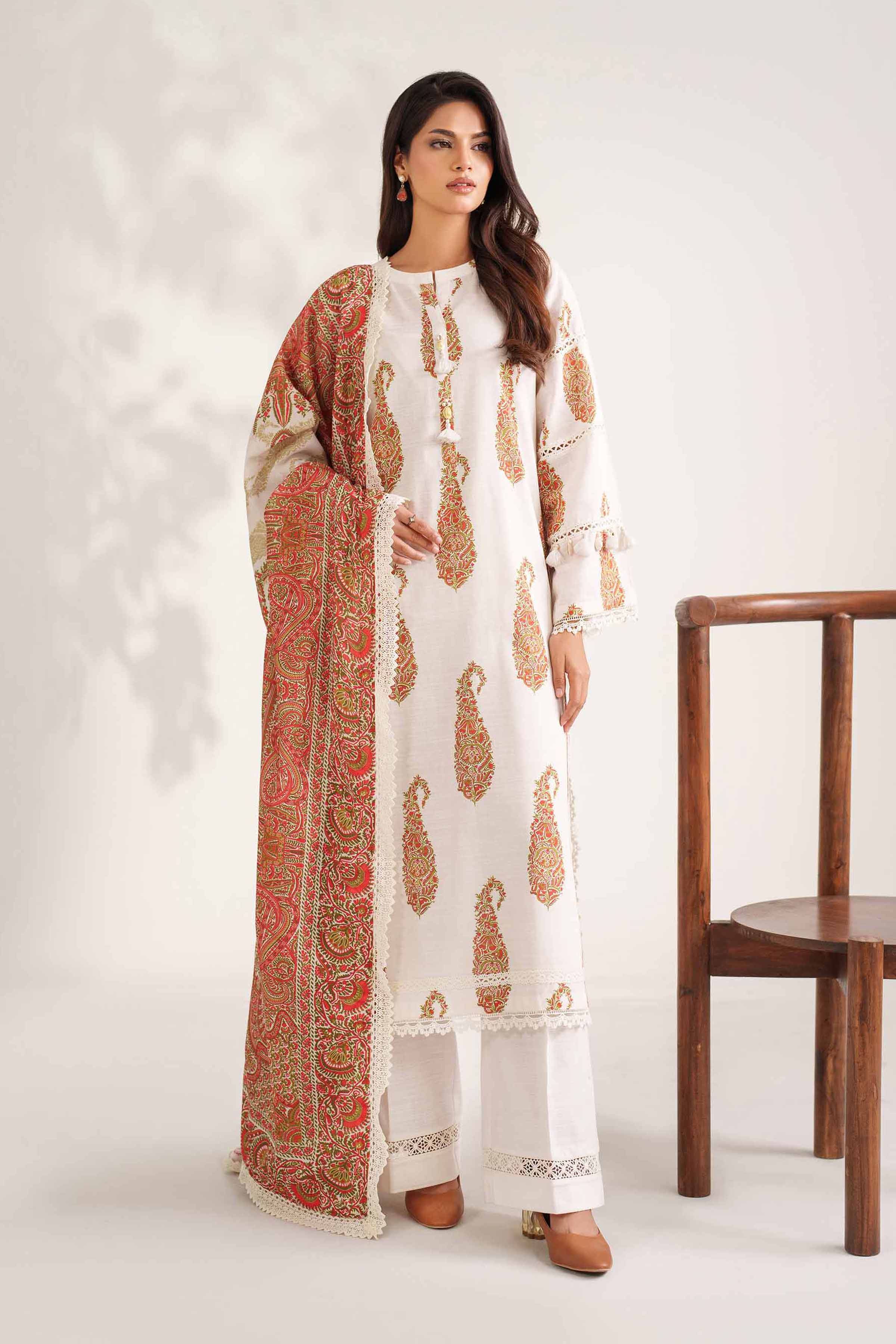3 Piece - Digital Printed Suit - 42502591 for Women - Unstitched Collection | Nishat | Shop Online