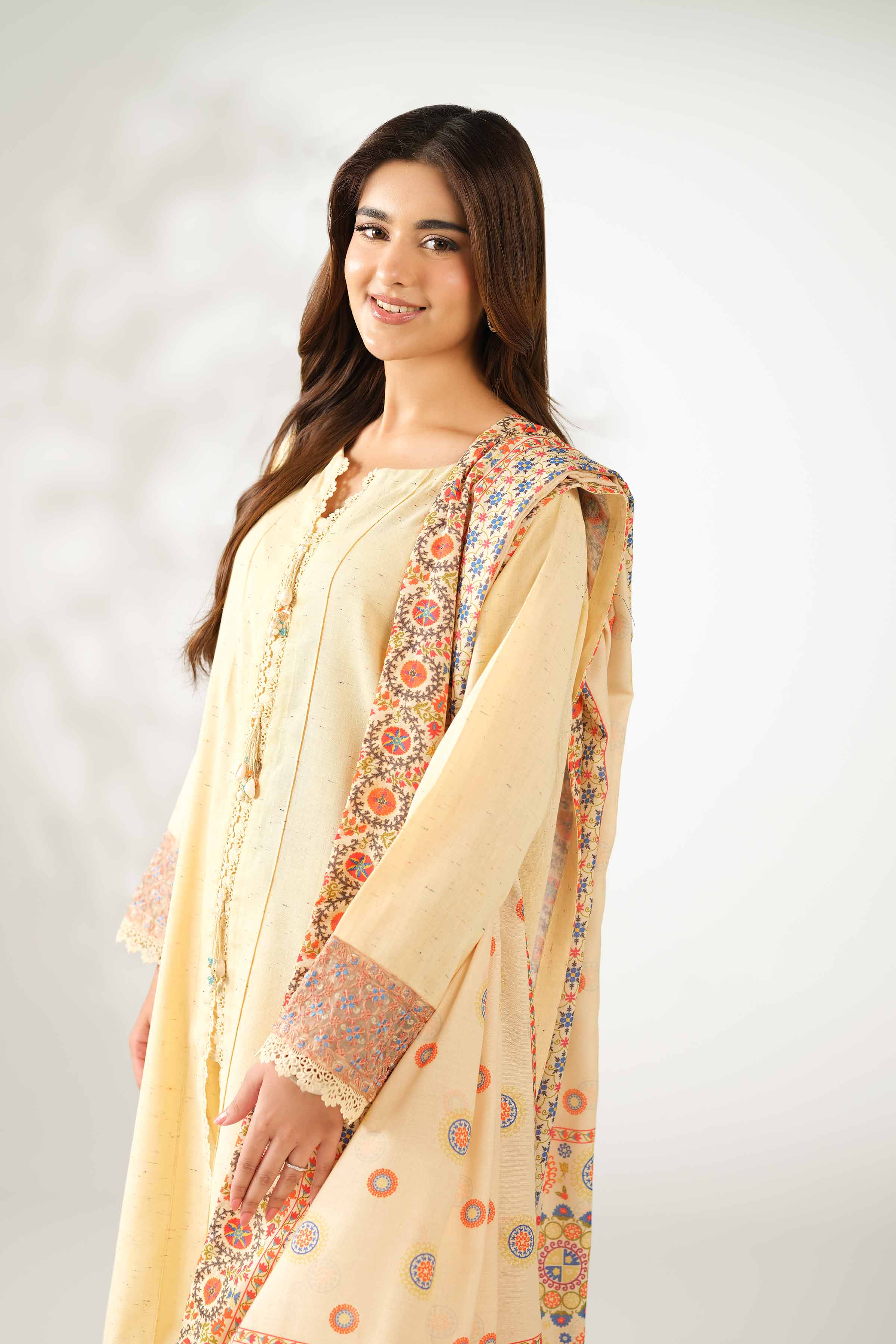 3 Piece - Digital Printed Embroidered Suit - 42502594 for Women - Unstitched Collection | Nishat | Shop Online
