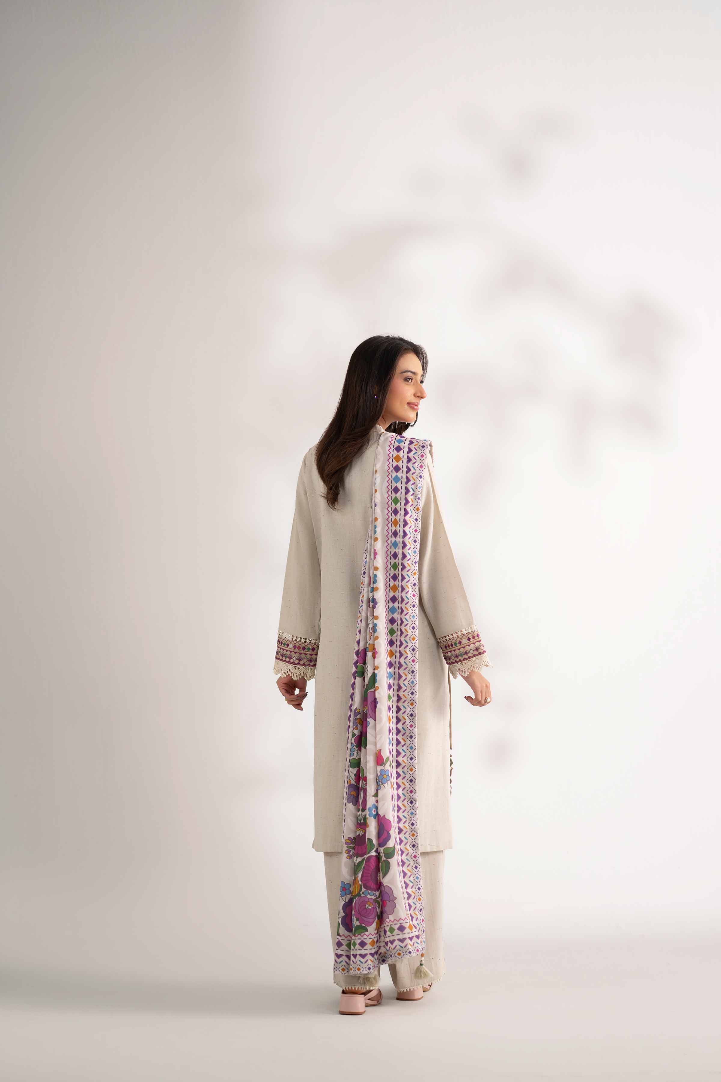 3 Piece - Digital Printed Embroidered Suit - 42502596 for Women - Unstitched Collection | Nishat | Shop Online