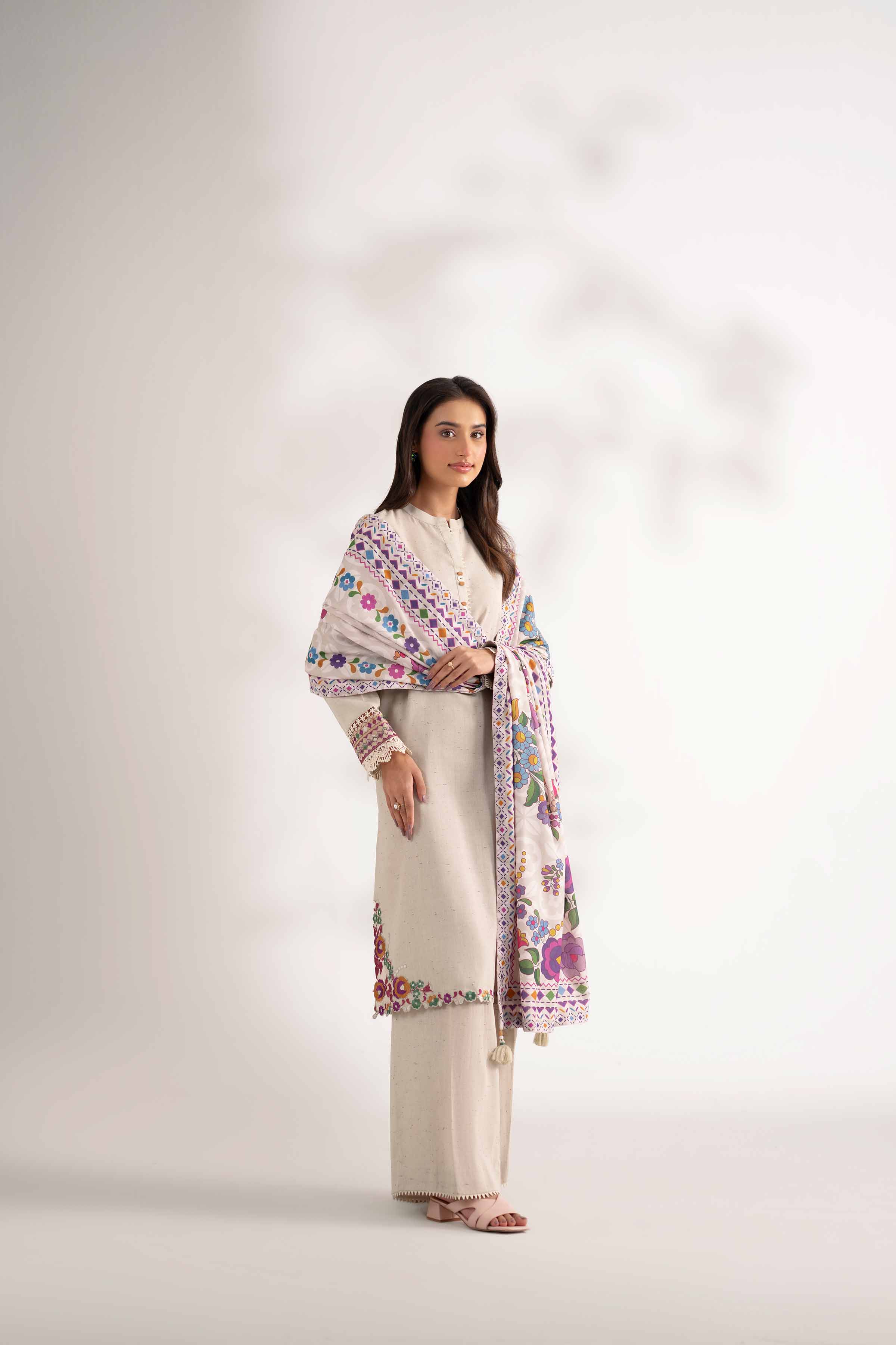 3 Piece - Digital Printed Embroidered Suit - 42502596 for Women - Unstitched Collection | Nishat | Shop Online