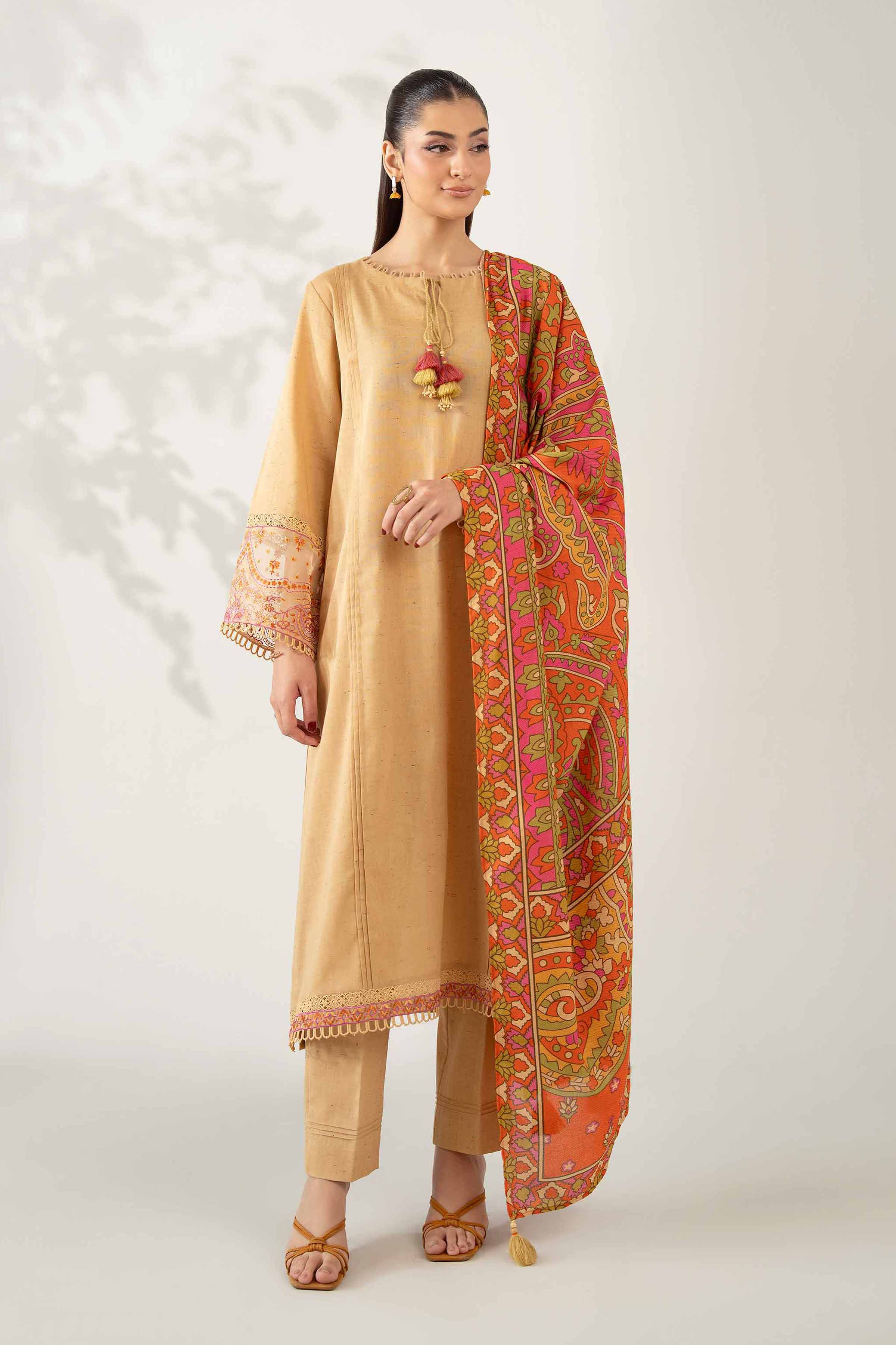 3 Piece - Digital Printed Embroidered Suit - 42502598 for Women - Unstitched Collection | Nishat | Shop Online