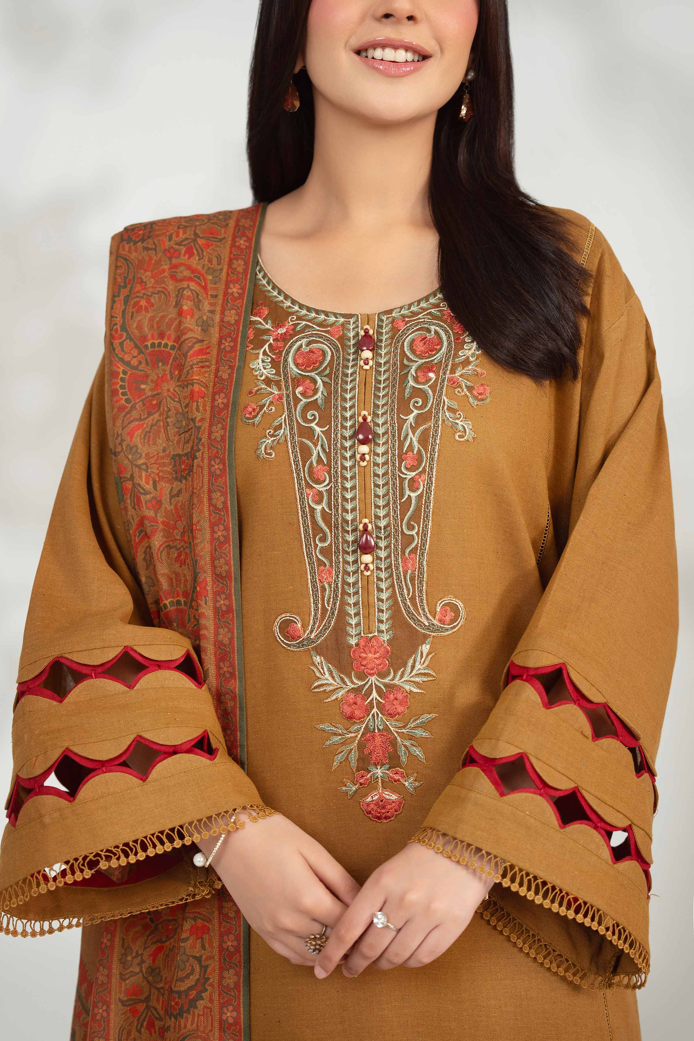 3 Piece - Digital Printed Embroidered Suit - 42502600 for Women - Unstitched Collection | Nishat | Shop Online