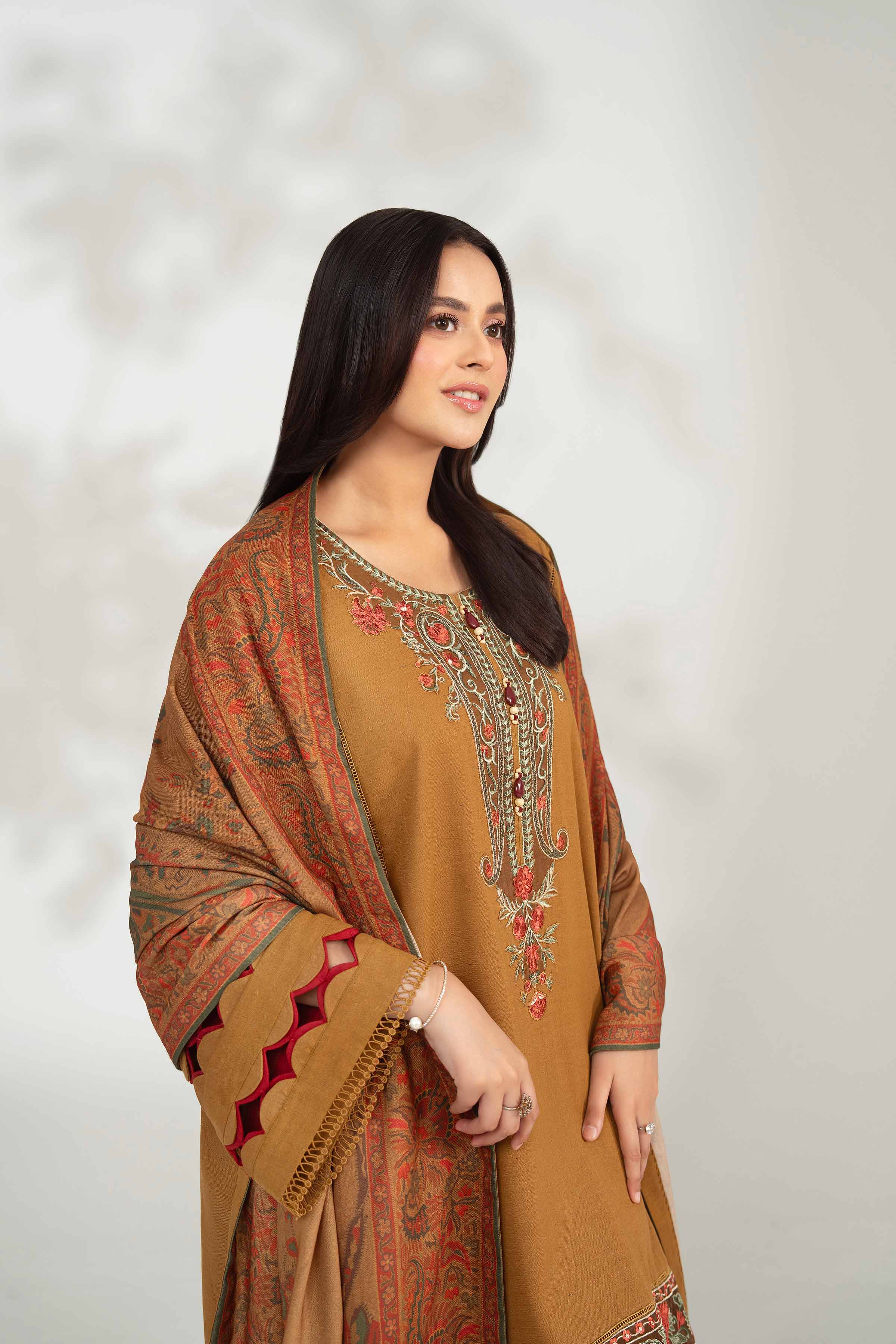 3 Piece - Digital Printed Embroidered Suit - 42502600 for Women - Unstitched Collection | Nishat | Shop Online