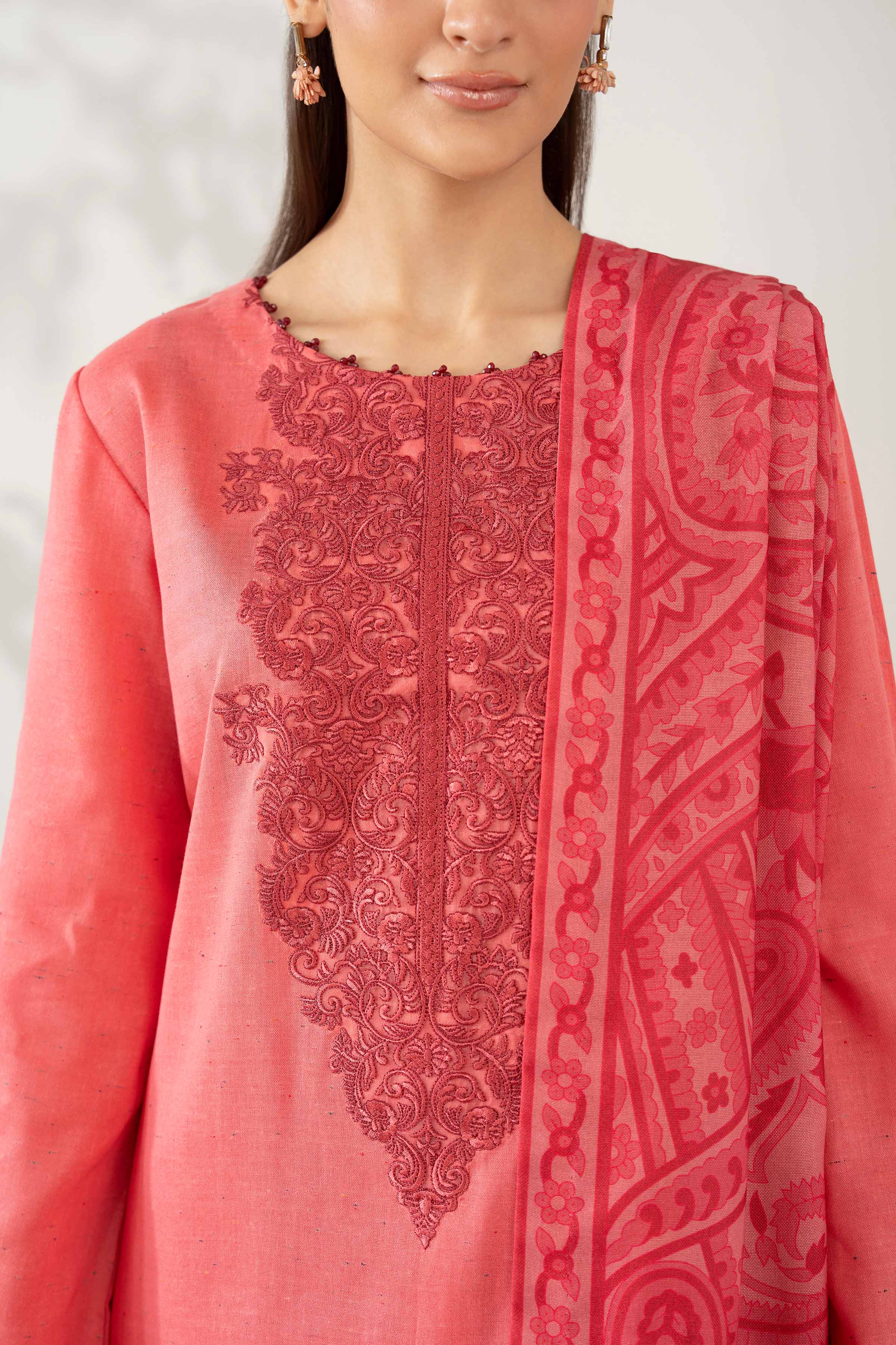 3 Piece - Digital Printed Embroidered Suit - 42502603 for Women - Unstitched Collection | Nishat | Shop Online