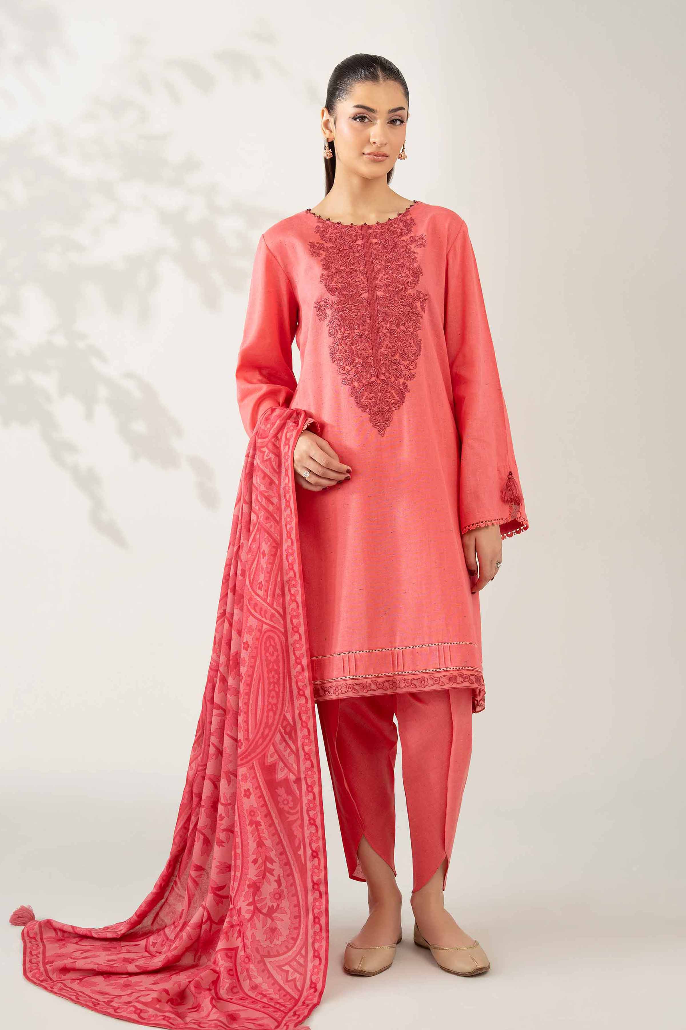 3 Piece - Digital Printed Embroidered Suit - 42502603 for Women - Unstitched Collection | Nishat | Shop Online