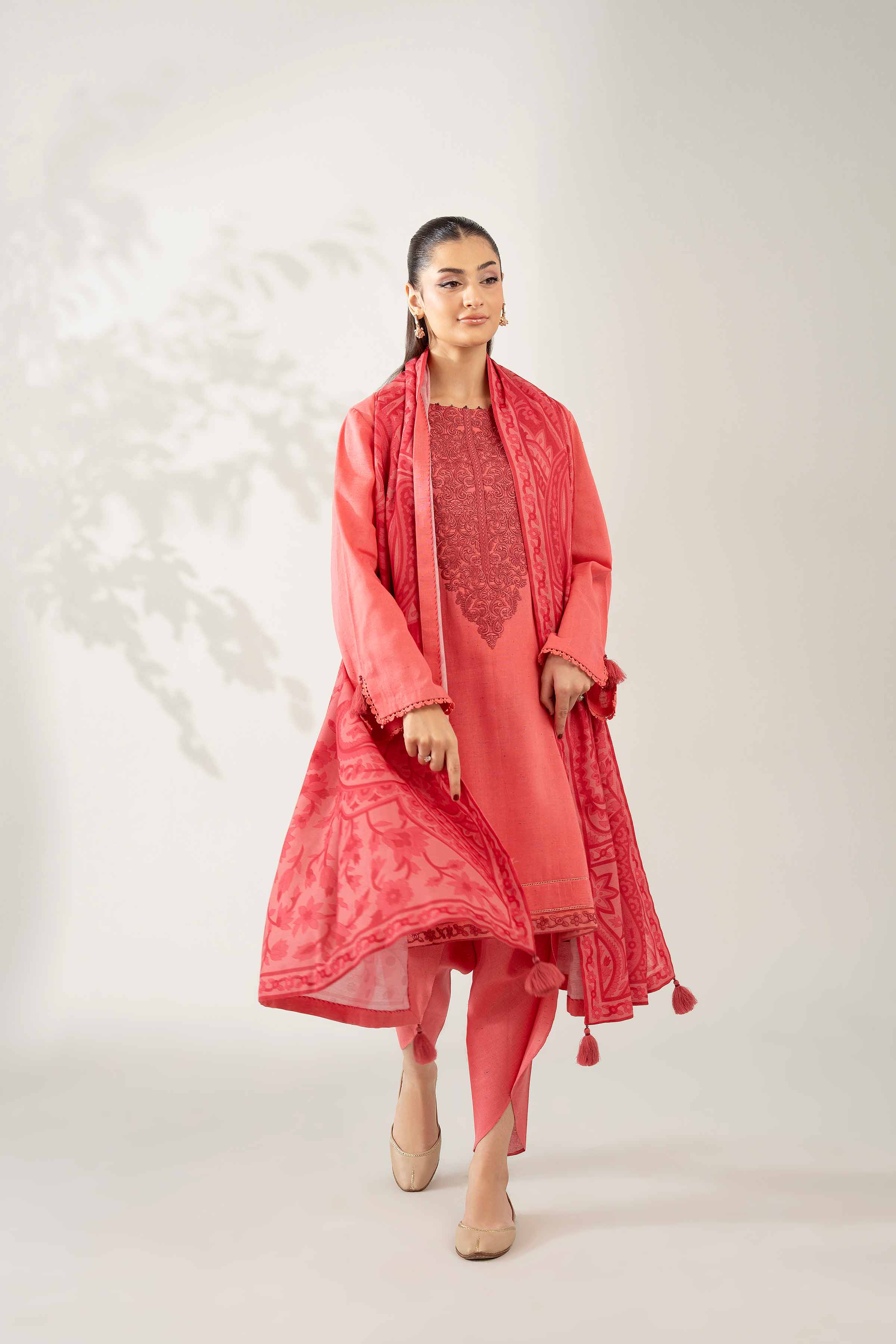 3 Piece - Digital Printed Embroidered Suit - 42502603 for Women - Unstitched Collection | Nishat | Shop Online