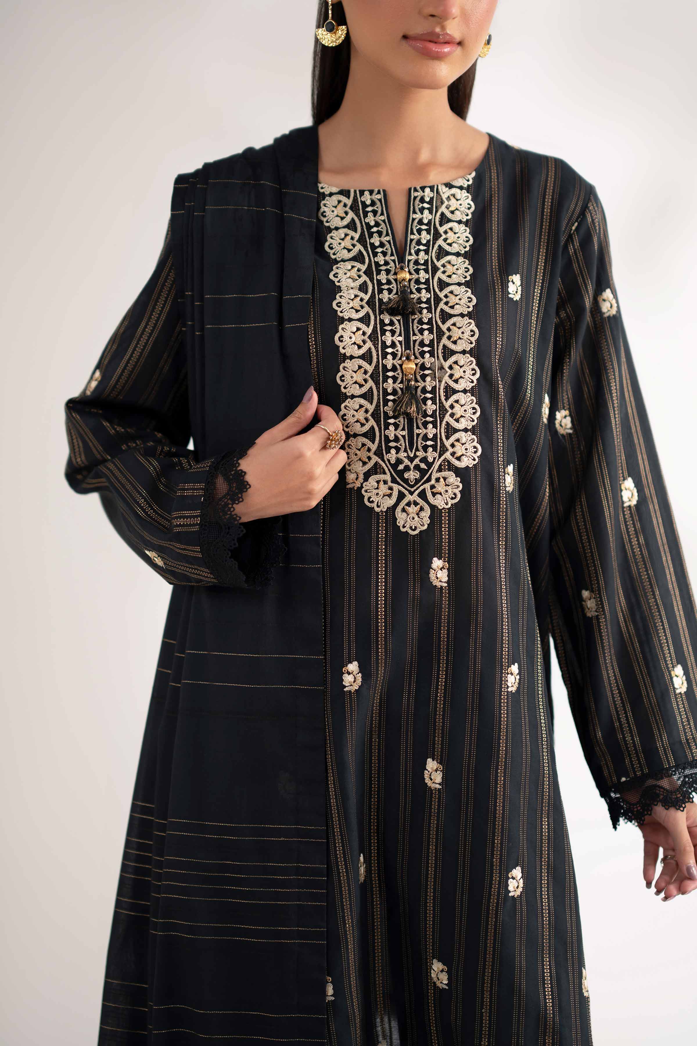 3 Piece - Embroidered Suit - 42502604 for Women - Unstitched Collection | Nishat | Shop Online