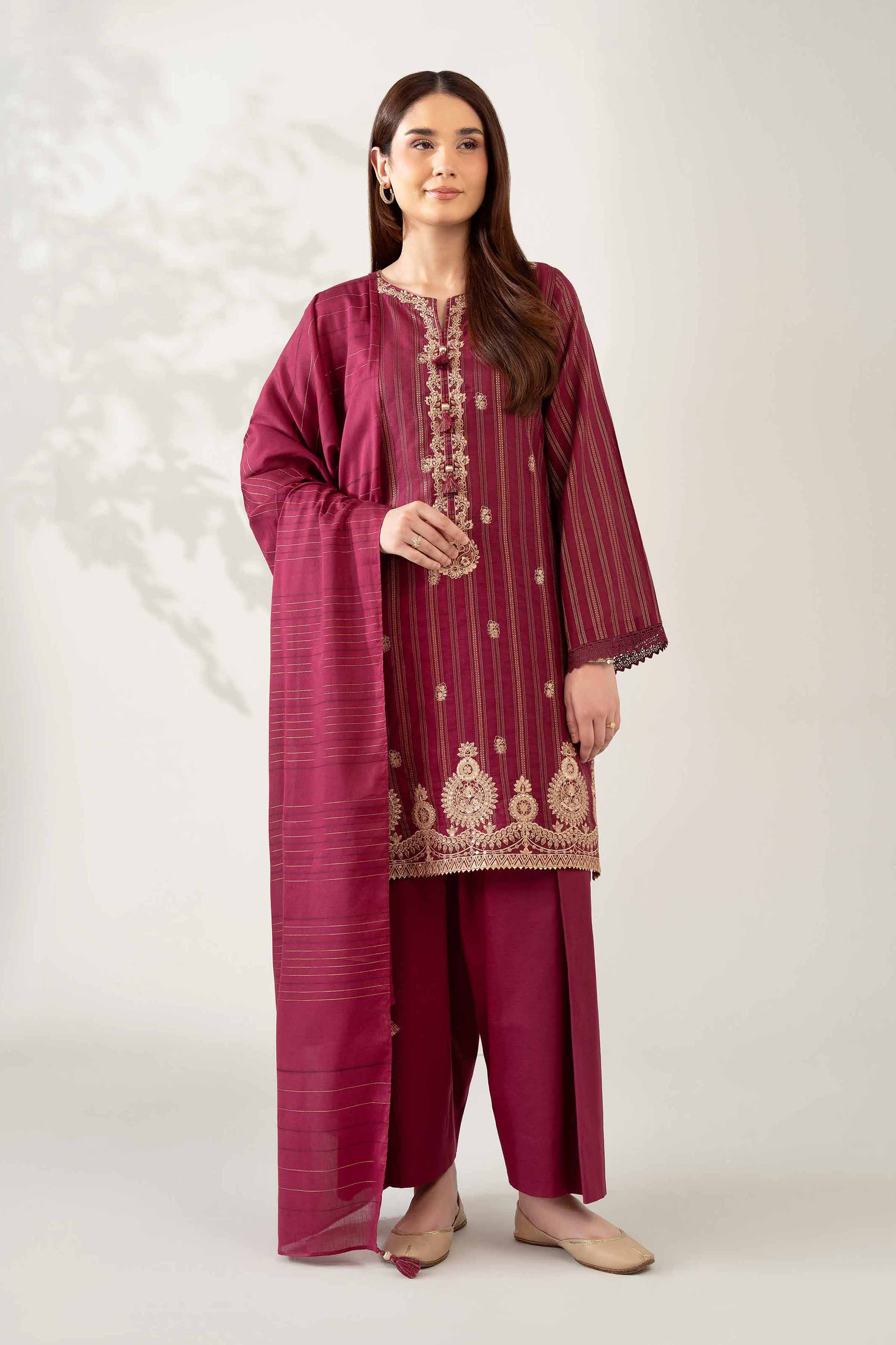 3 Piece - Embroidered Suit - 42502605 for Women - Unstitched Collection | Nishat | Shop Online