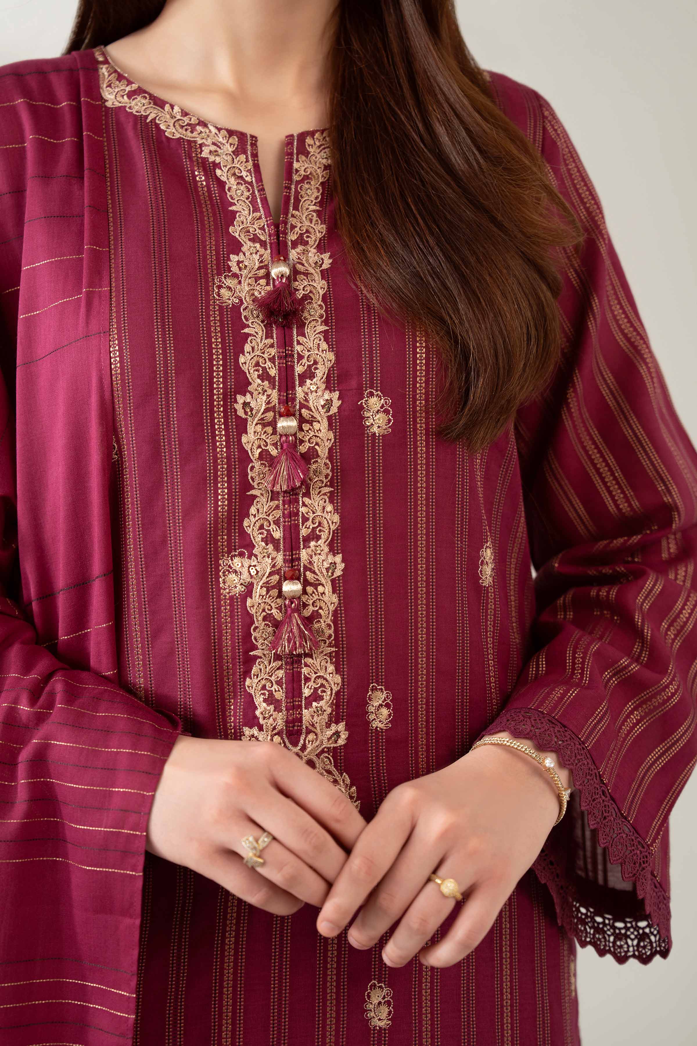 3 Piece - Embroidered Suit - 42502605 for Women - Unstitched Collection | Nishat | Shop Online