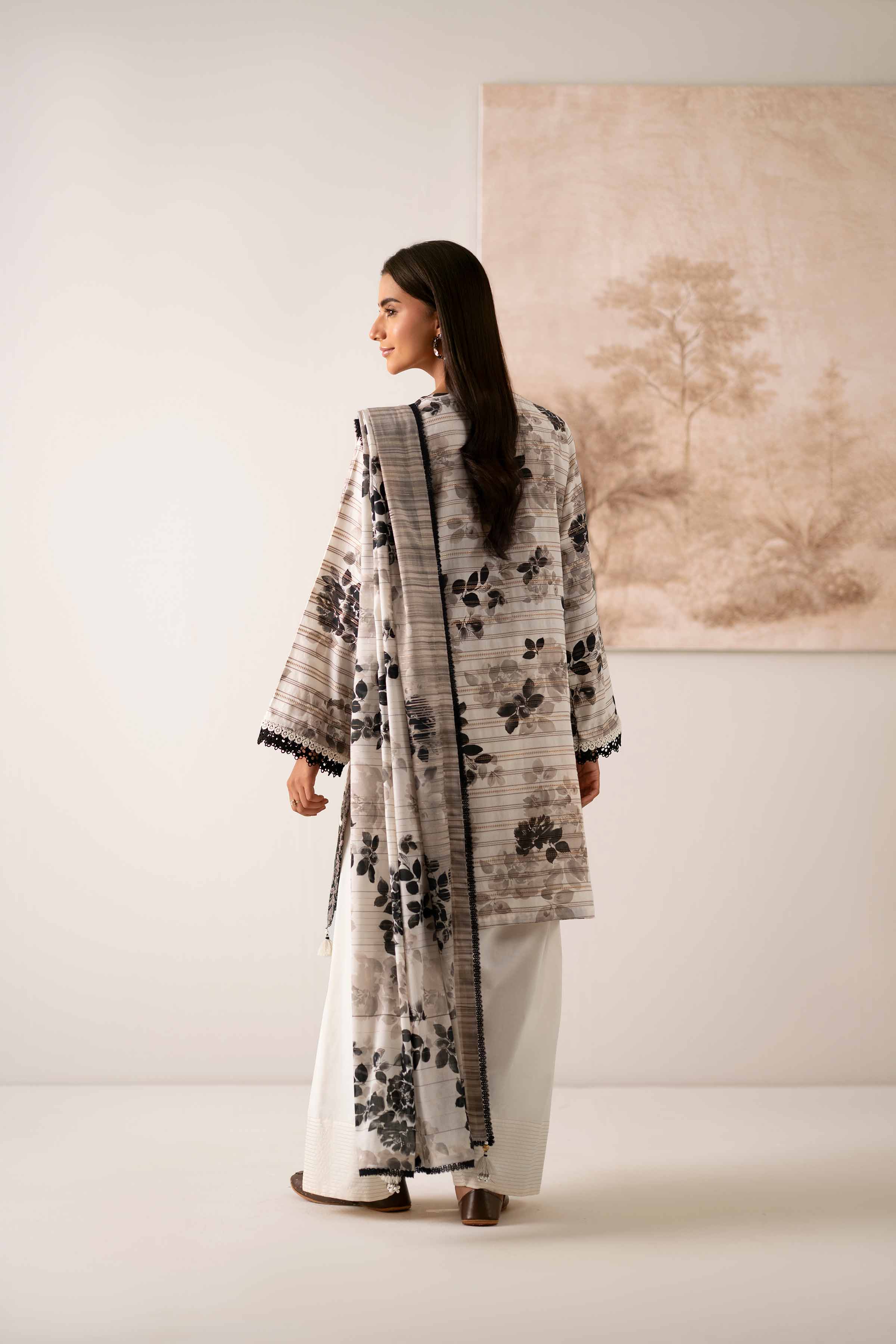 3 Piece - Digital Printed Embroidered Suit - 42502610 for Women - Unstitched Collection | Nishat | Shop Online