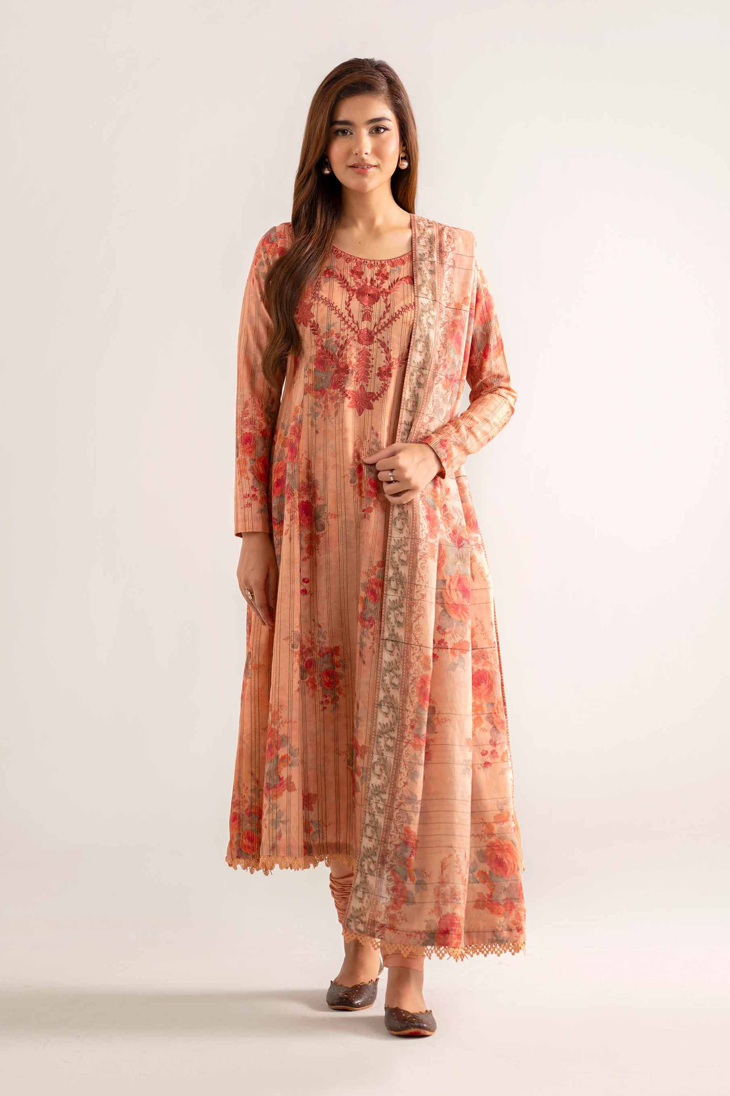 3 Piece - Embroidered Suit - 42502612 for Women - Unstitched Collection | Nishat | Shop Online
