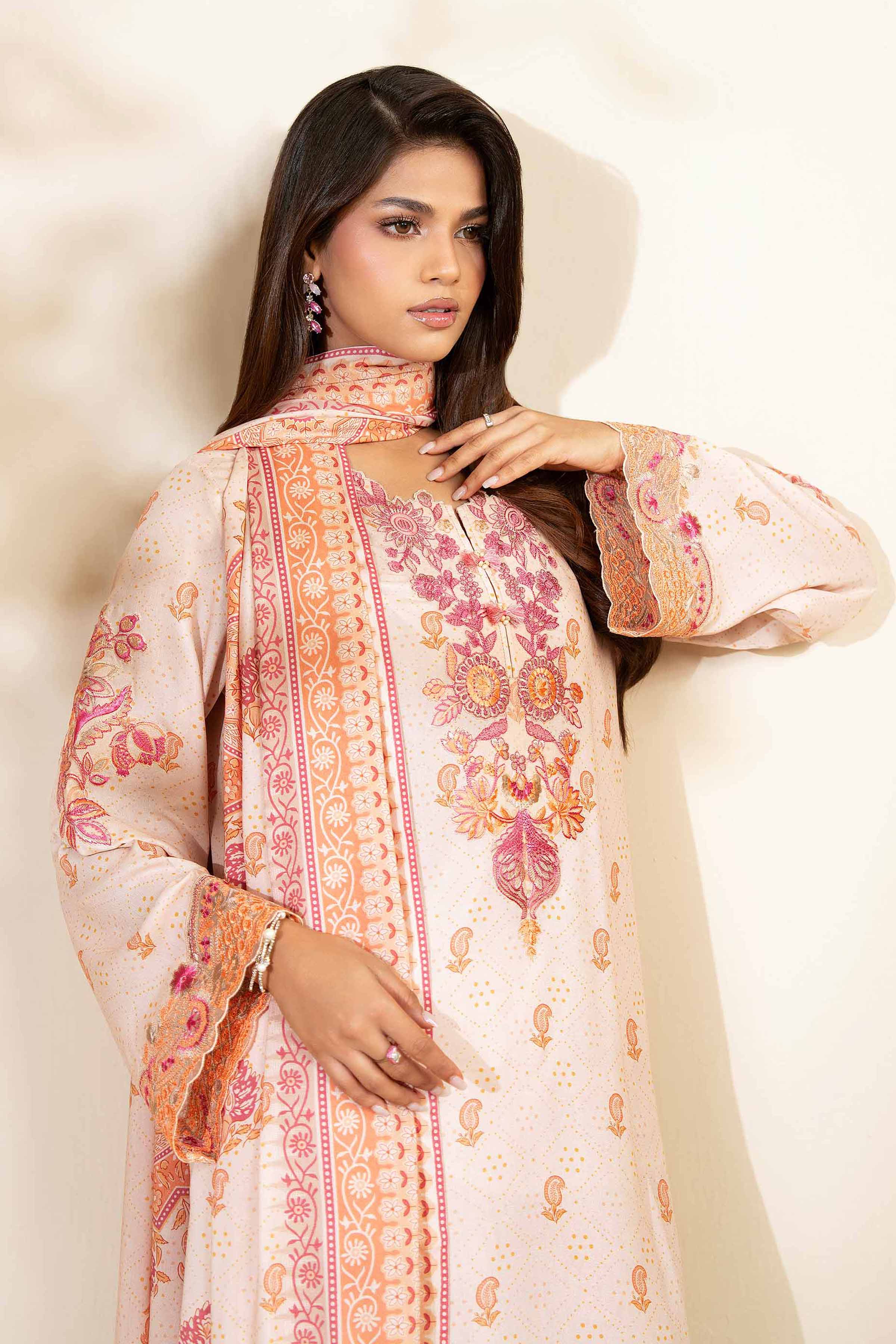 3 Piece - Printed Embroidered Suit - 42502614 for Women - Unstitched Collection | Nishat | Shop Online