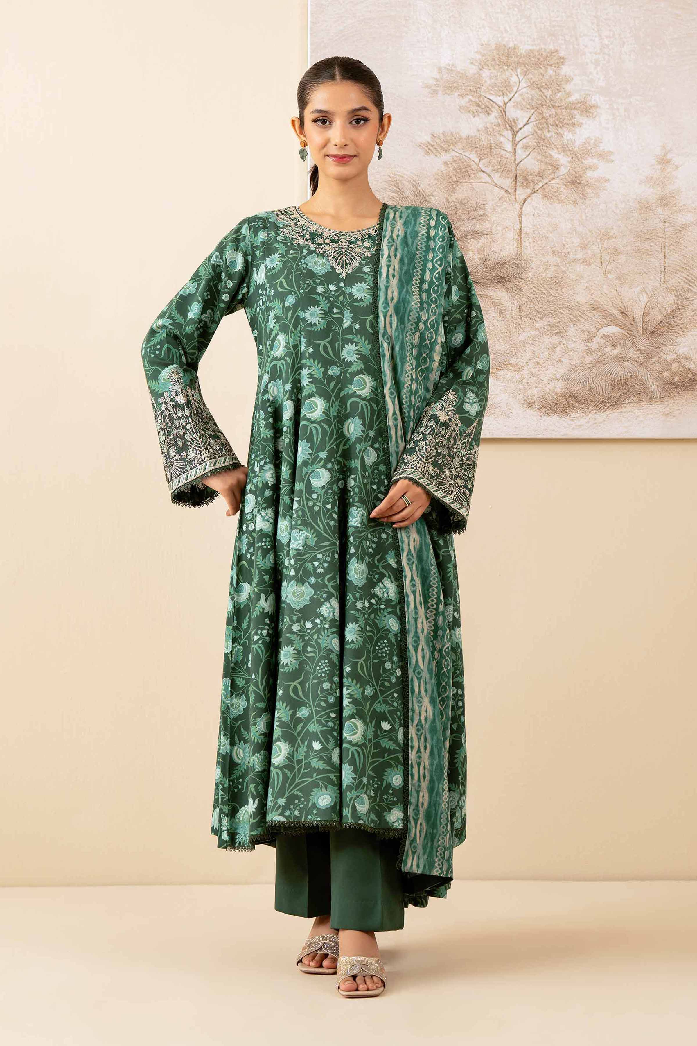 3 Piece - Printed Embroidered Suit - 42502619 for Women - Unstitched Collection | Nishat | Shop Online