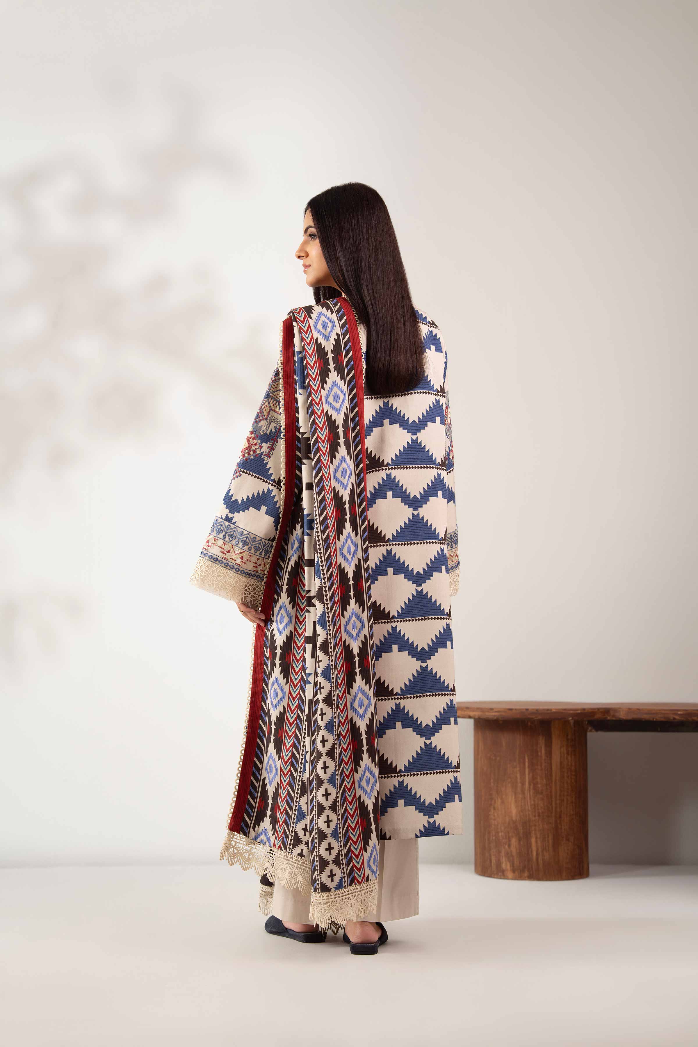 3 Piece - Printed Embroidered Suit - 42502622 for Women - Unstitched Collection | Nishat | Shop Online