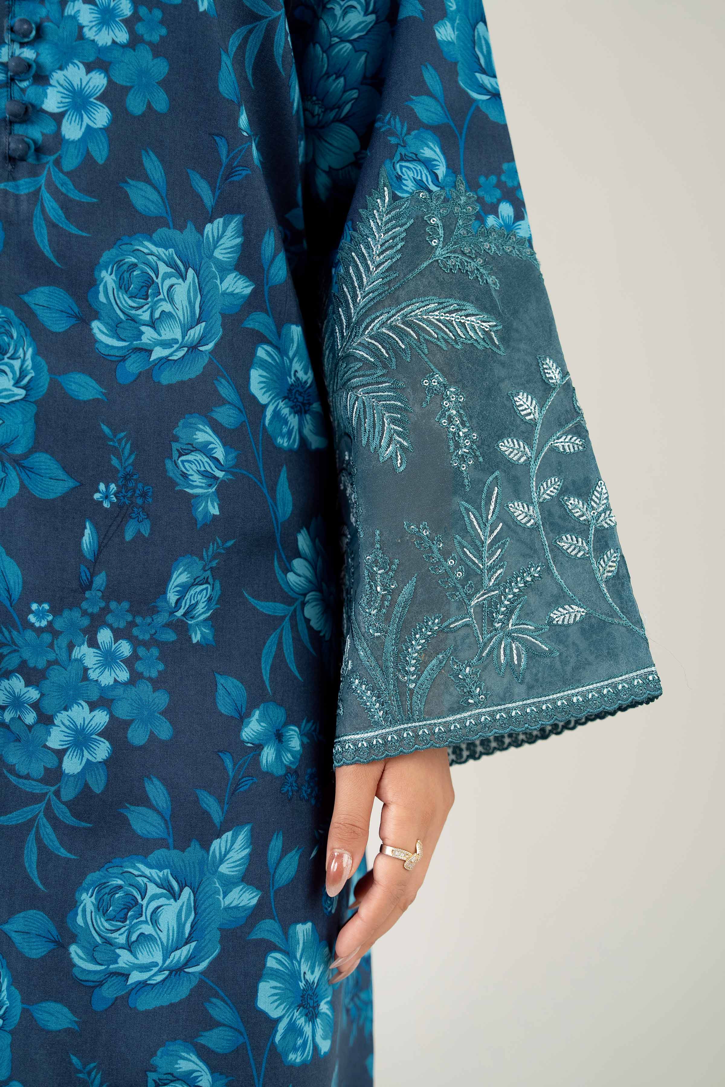 3 Piece - Printed Embroidered Suit - 42502623 for Women - Unstitched Collection | Nishat | Shop Online