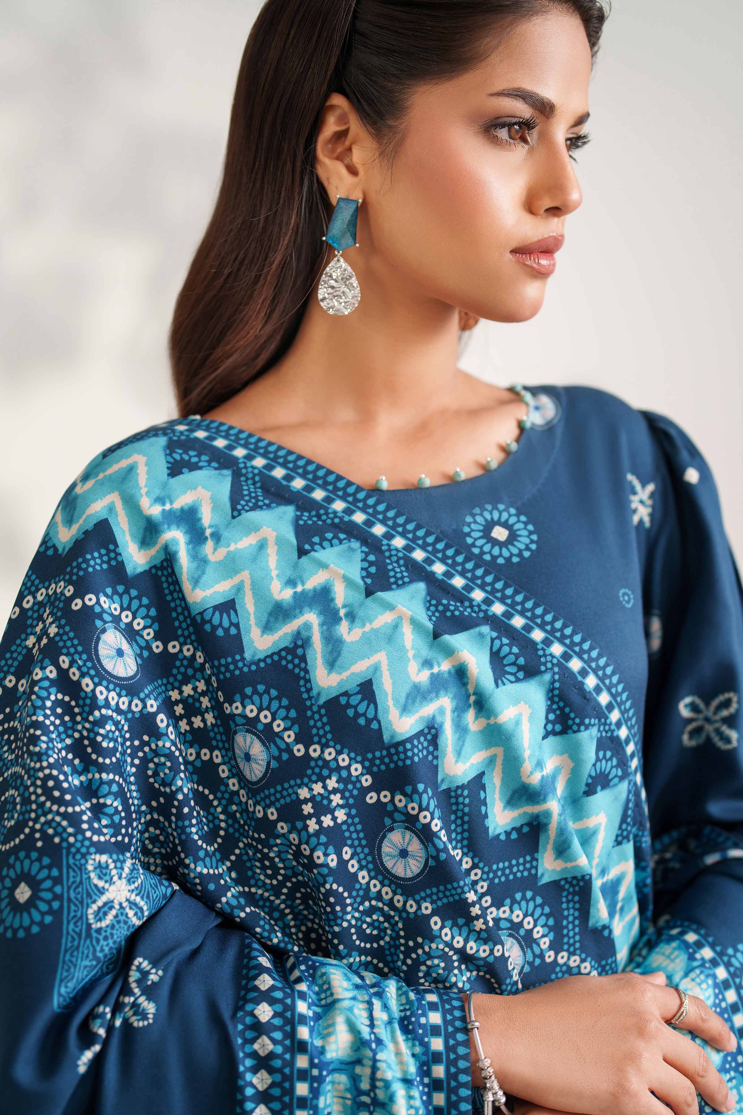 3 Piece - Printed Suit - 42502624 for Women - Unstitched Collection | Nishat | Shop Online