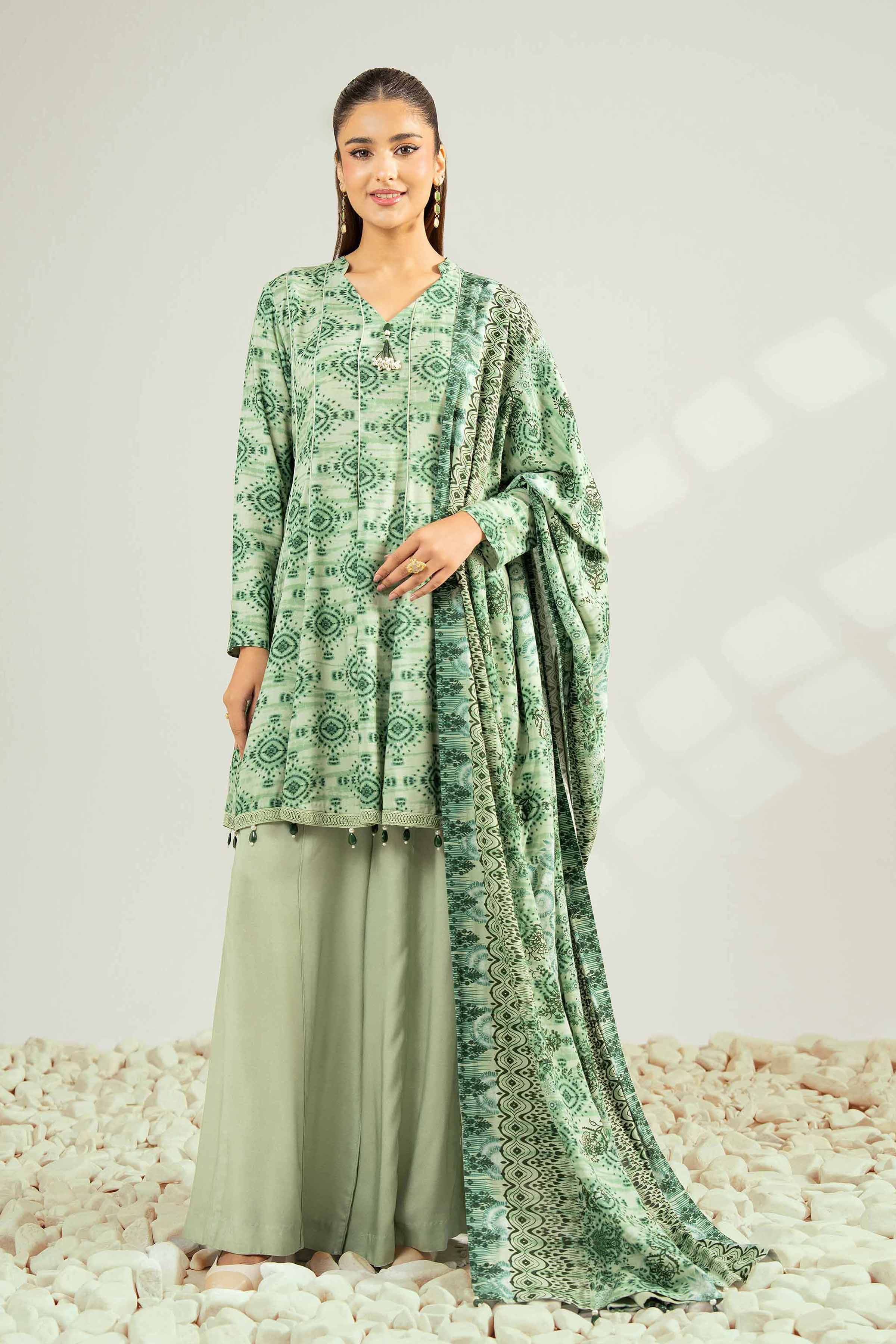3 Piece - Printed Suit - 42502625 for Women - Unstitched Collection | Nishat | Shop Online