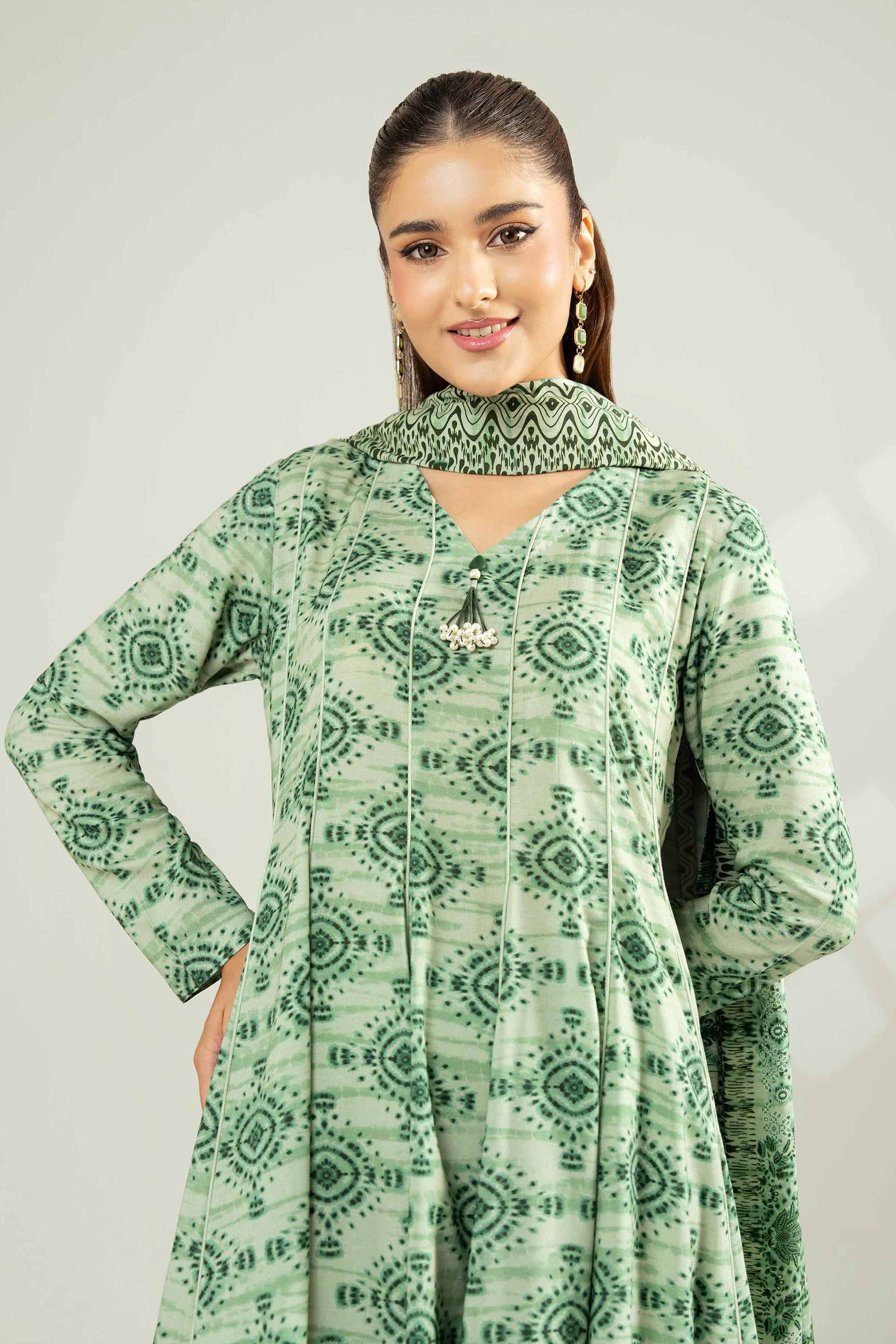 3 Piece - Printed Suit - 42502625 for Women - Unstitched Collection | Nishat | Shop Online