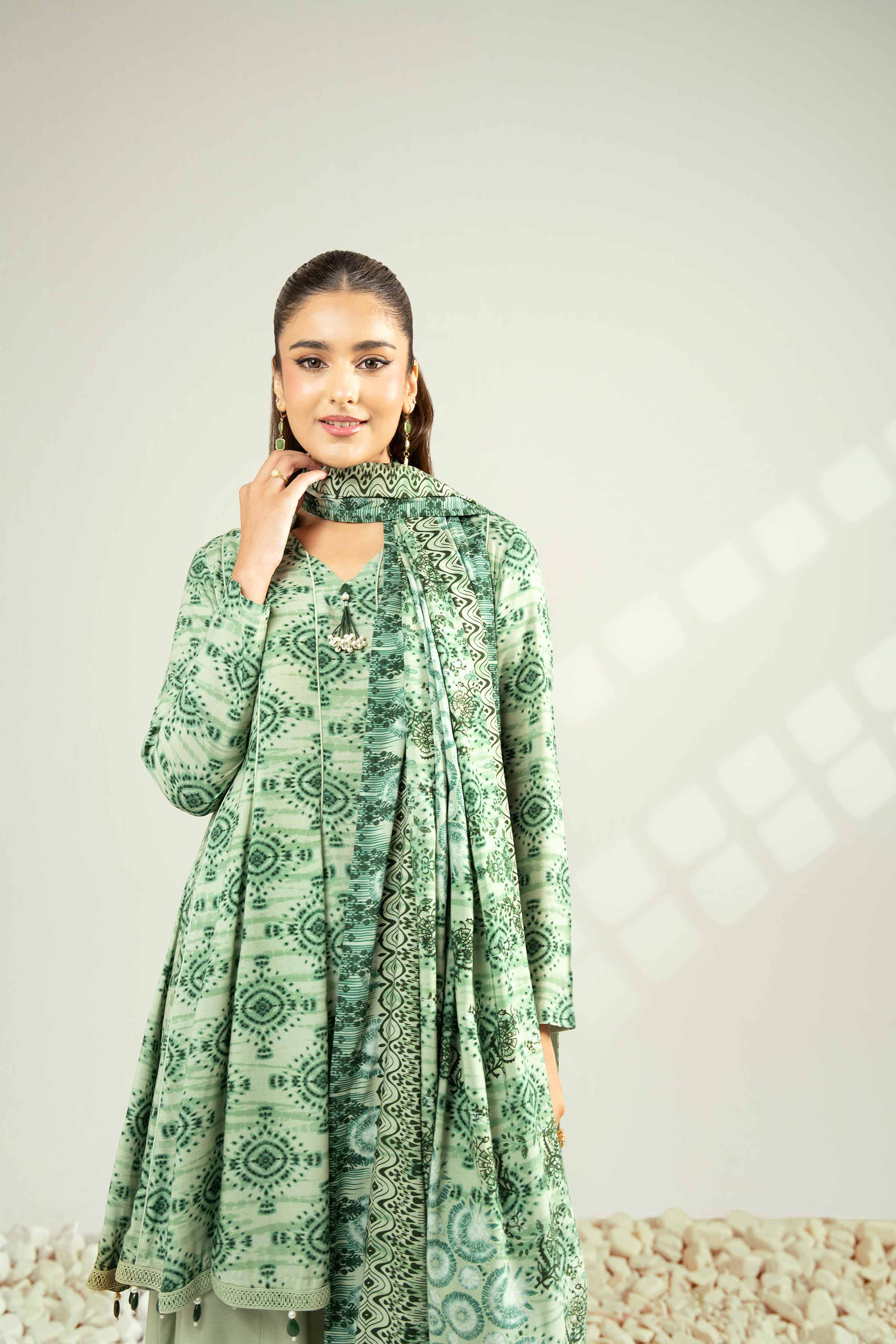 3 Piece - Printed Suit - 42502625 for Women - Unstitched Collection | Nishat | Shop Online