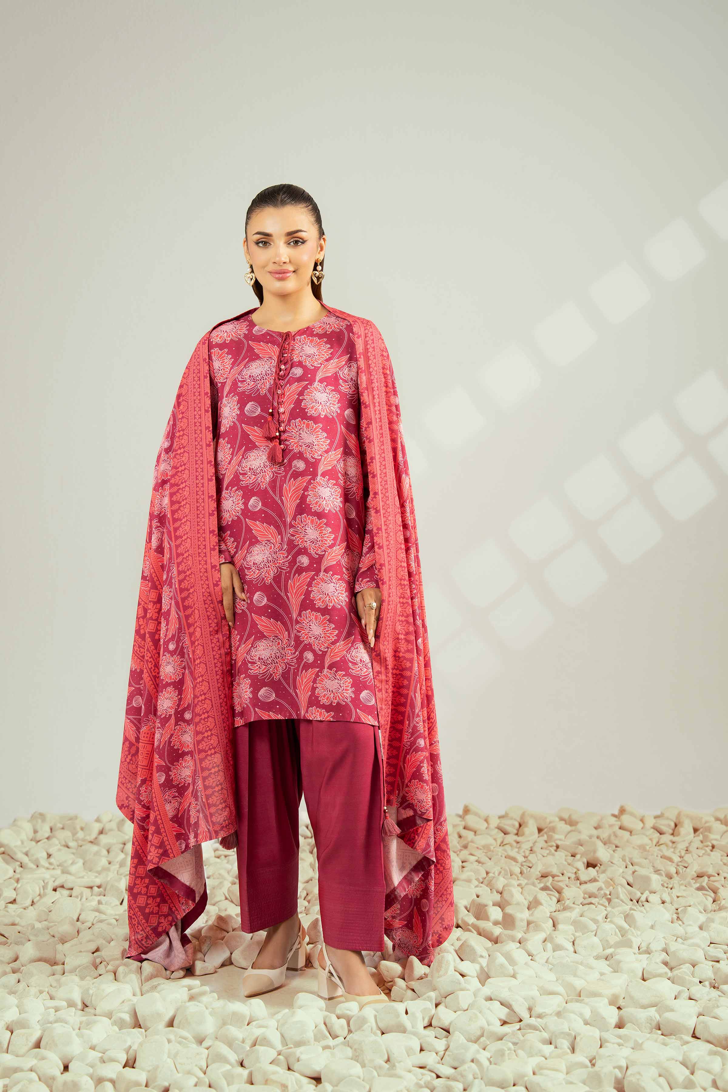 3 Piece - Printed Suit - 42502627 for Women - Unstitched Collection | Nishat | Shop Online
