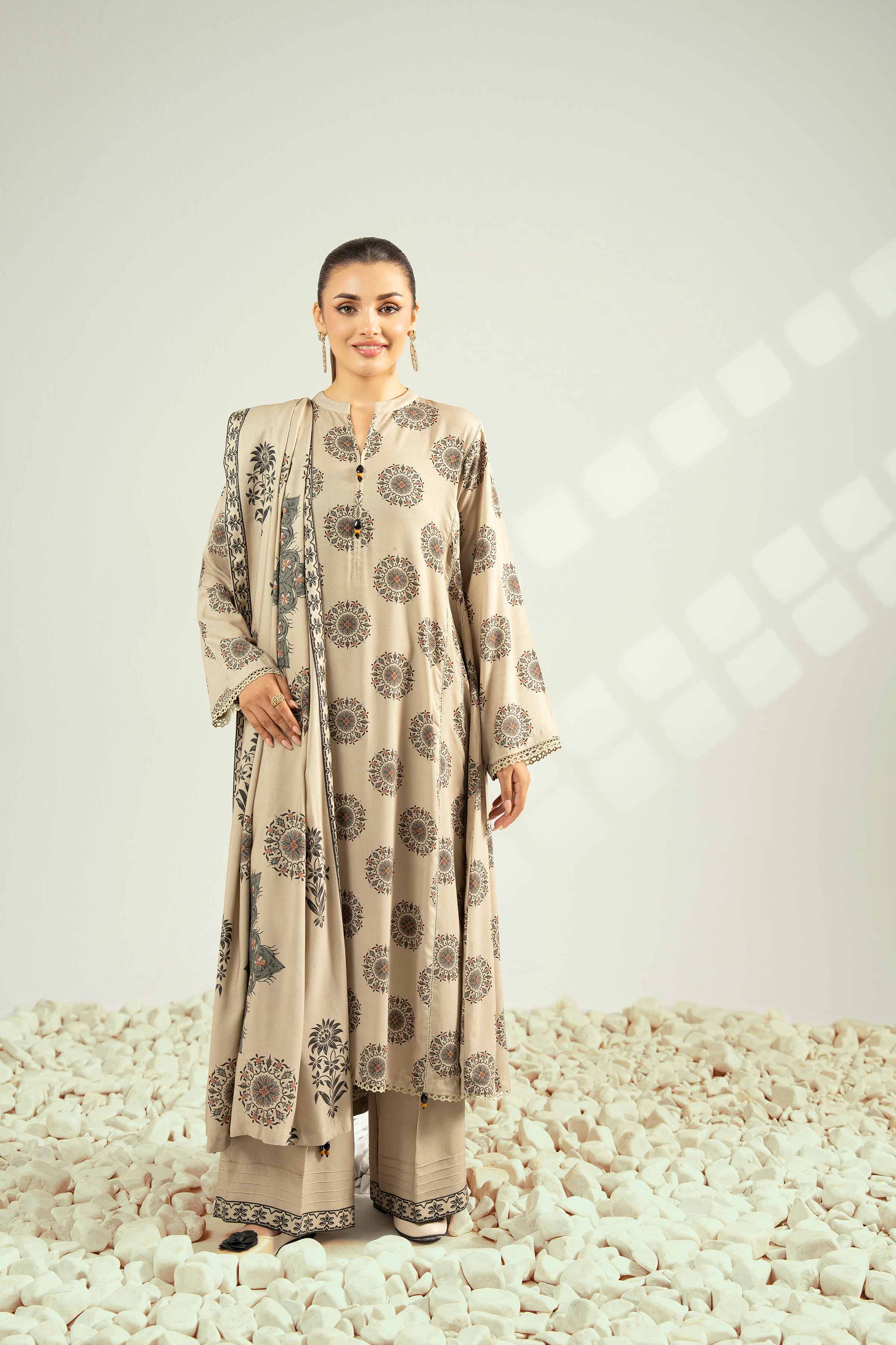 3 Piece - Printed Suit - 42502631 for Women - Unstitched Collection | Nishat | Shop Online