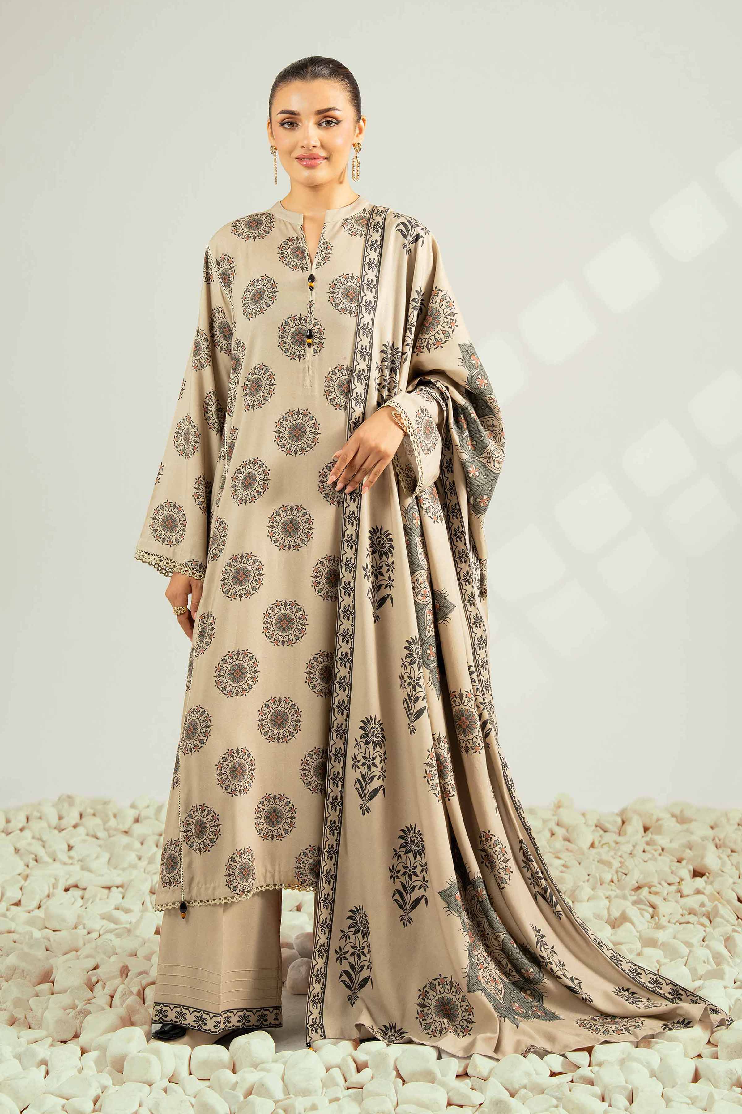 3 Piece - Printed Suit - 42502631 for Women - Unstitched Collection | Nishat | Shop Online