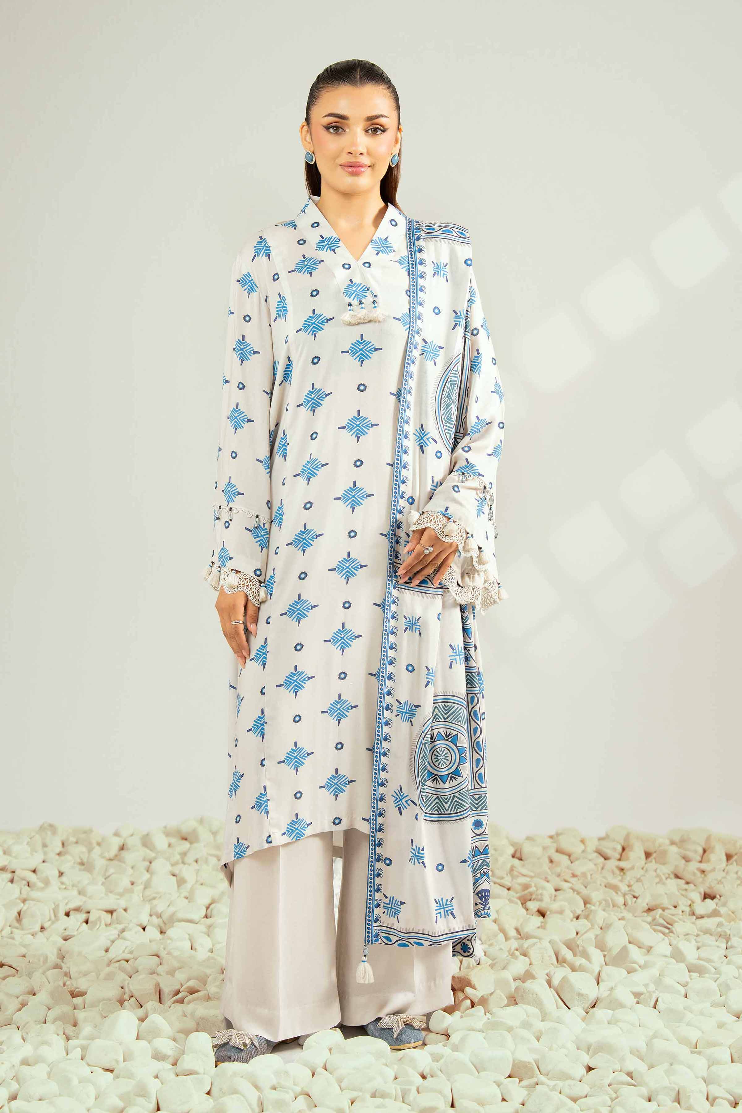 3 Piece - Printed Suit - 42502633 for Women - Unstitched Collection | Nishat | Shop Online