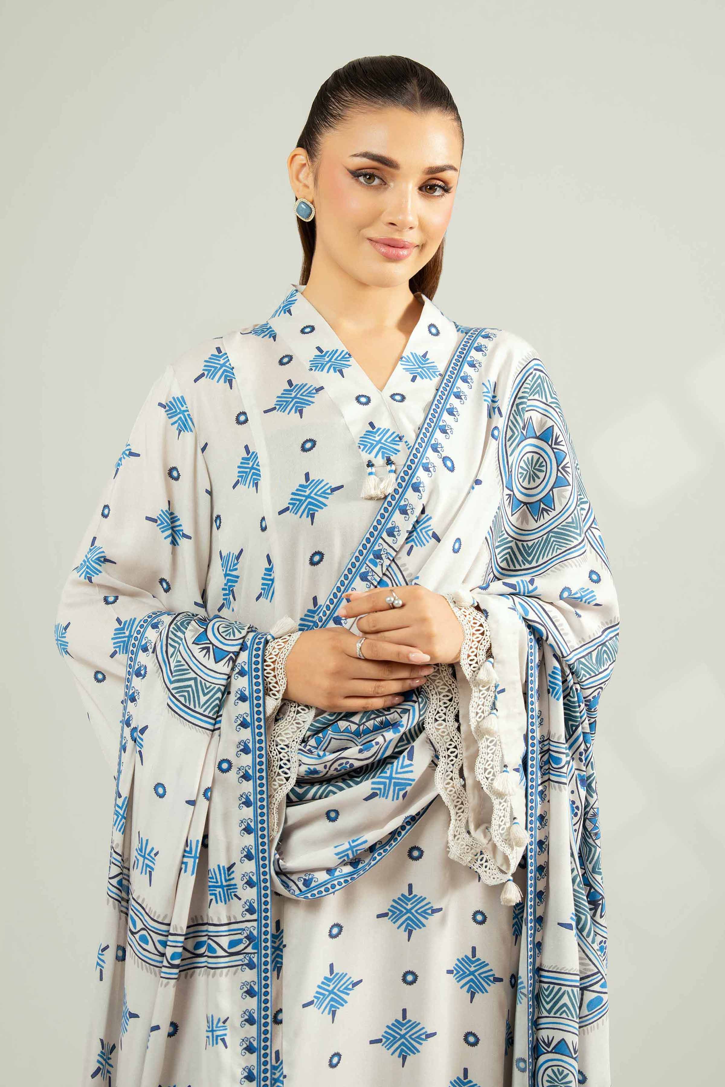 3 Piece - Printed Suit - 42502633 for Women - Unstitched Collection | Nishat | Shop Online