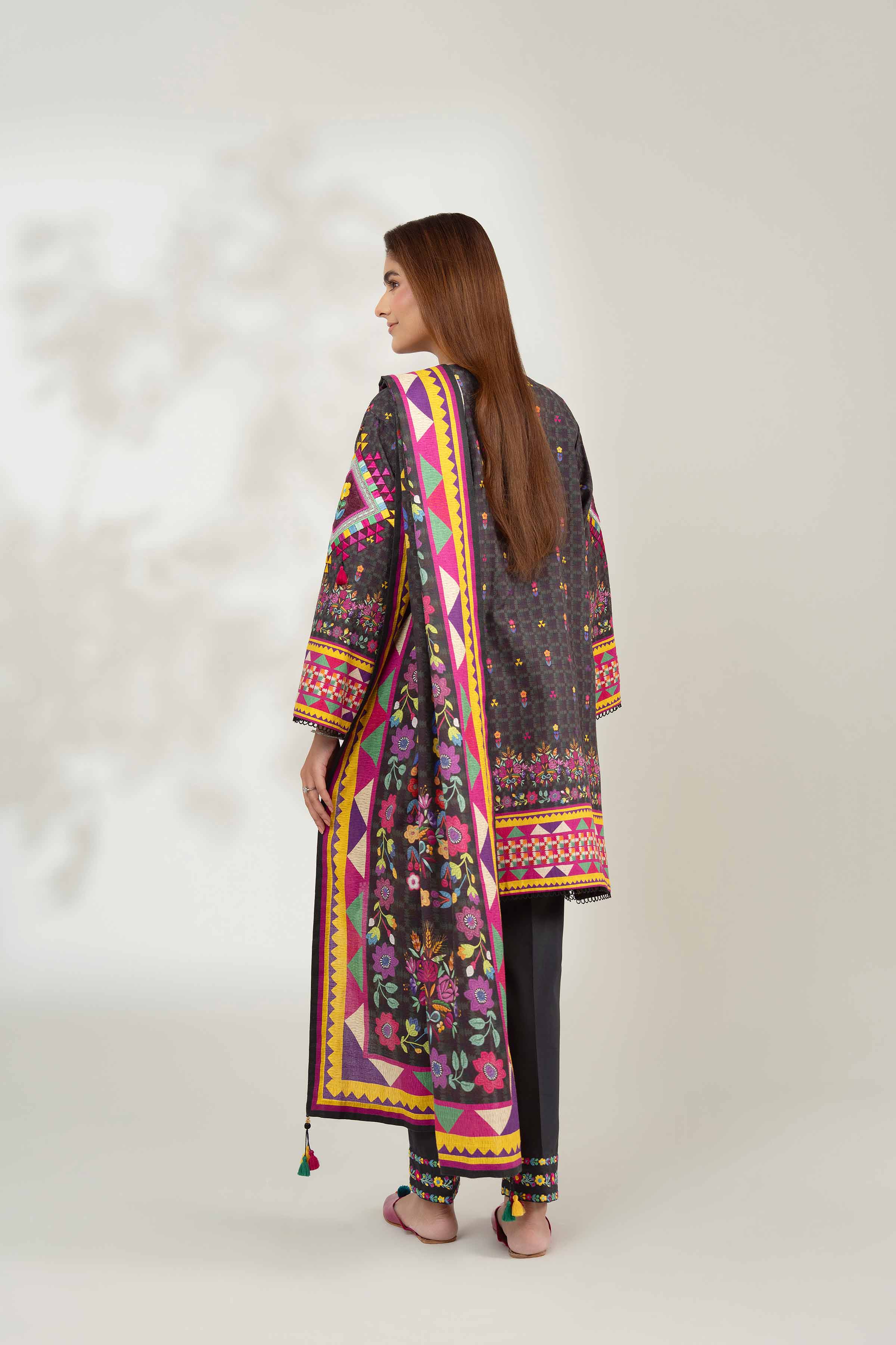 3 Piece - Digital Printed Embroidered Suit - 42502637 for Women - Unstitched Collection | Nishat | Shop Online