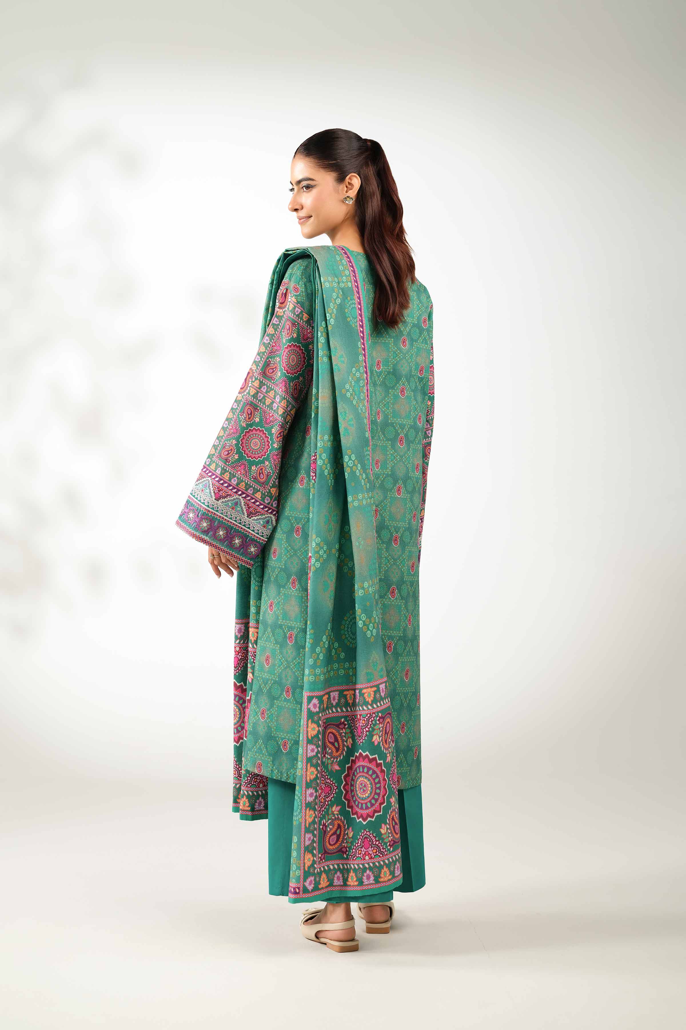 3 Piece - Digital Printed Embroidered Suit - 42502638 for Women - Unstitched Collection | Nishat | Shop Online