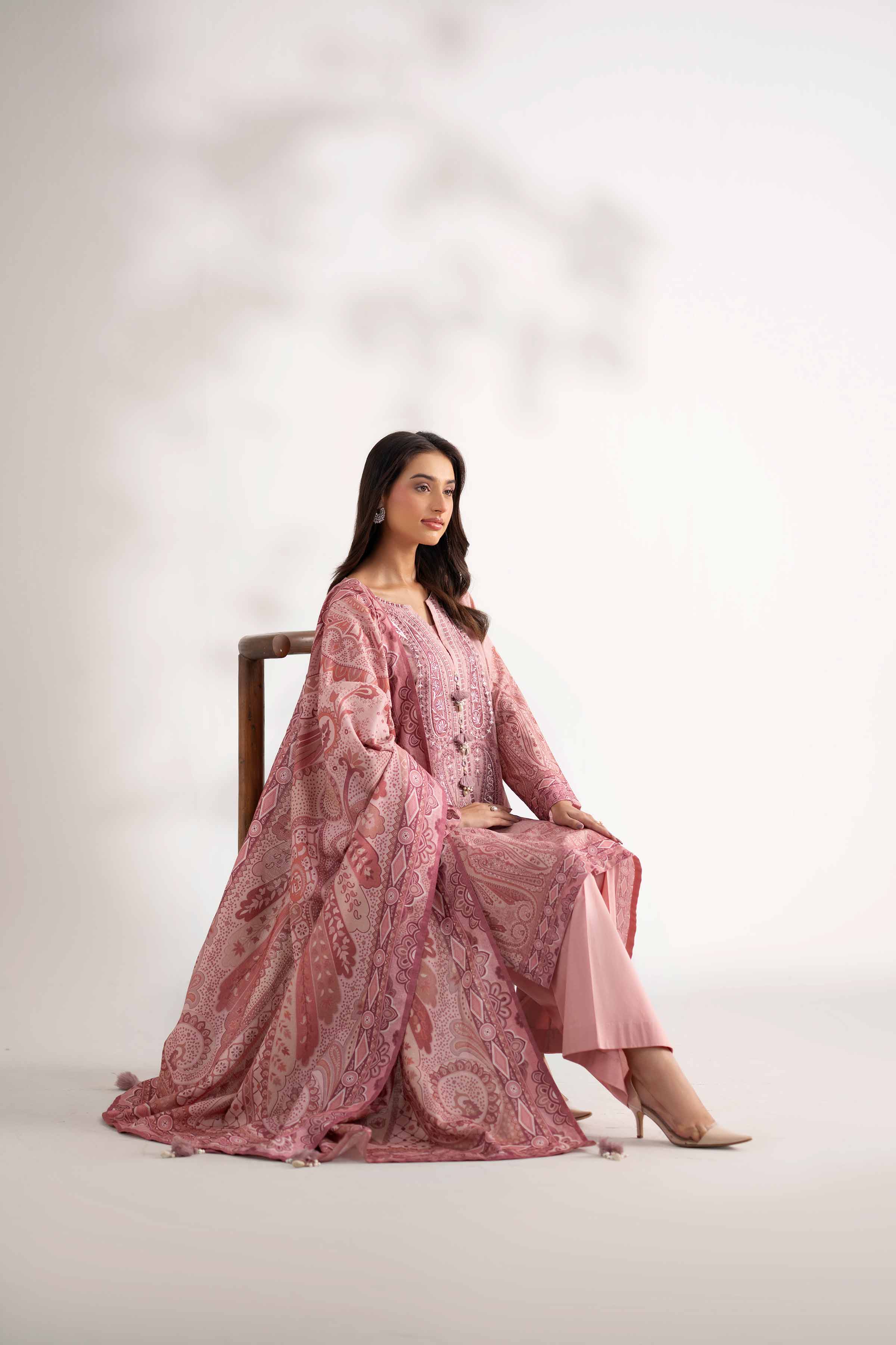 3 Piece - Digital Printed Embroidered Suit - 42502648 for Women - Unstitched Collection | Nishat | Shop Online