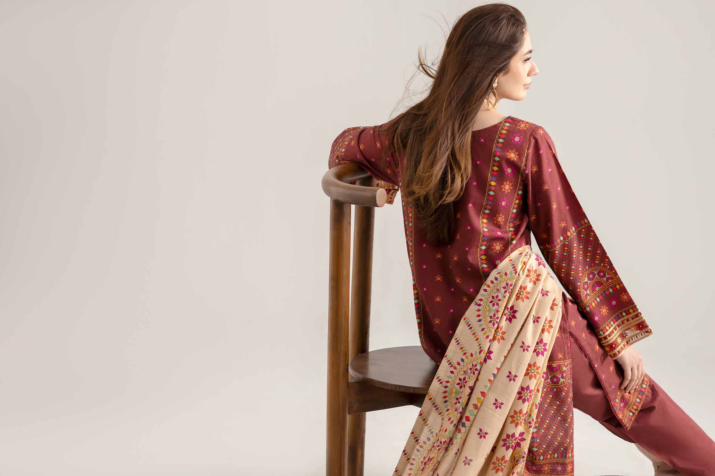 3 Piece - Digital Printed Embroidered Suit - 42502650 for Women - Unstitched Collection | Nishat | Shop Online