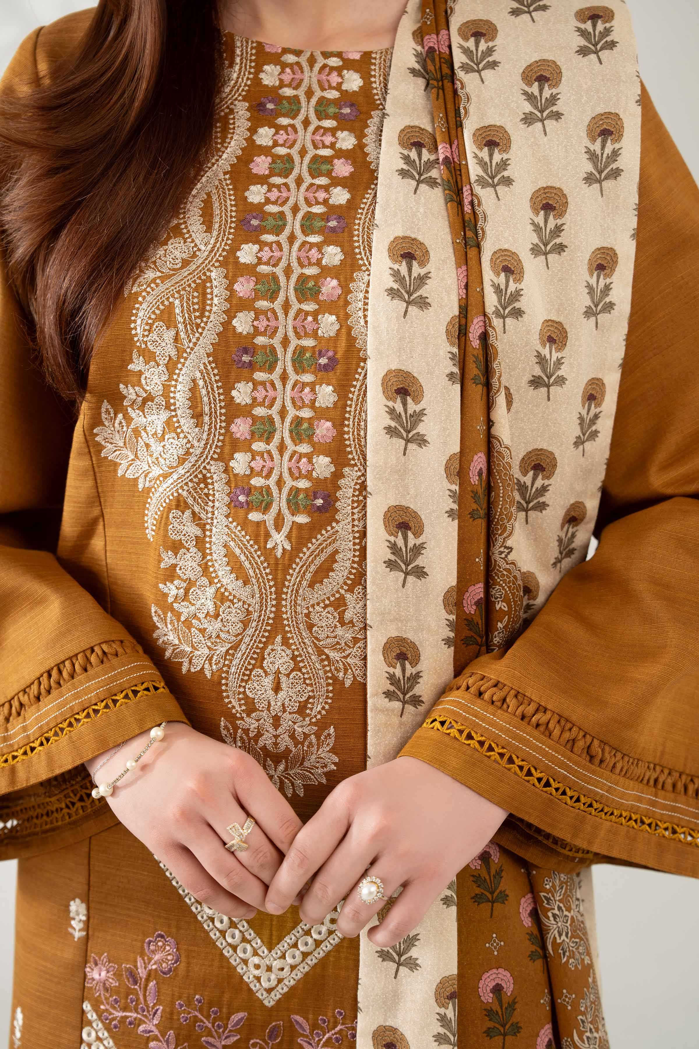 3 Piece - Printed Embroidered Suit - 42502684 for Women - Unstitched Collection | Nishat | Shop Online