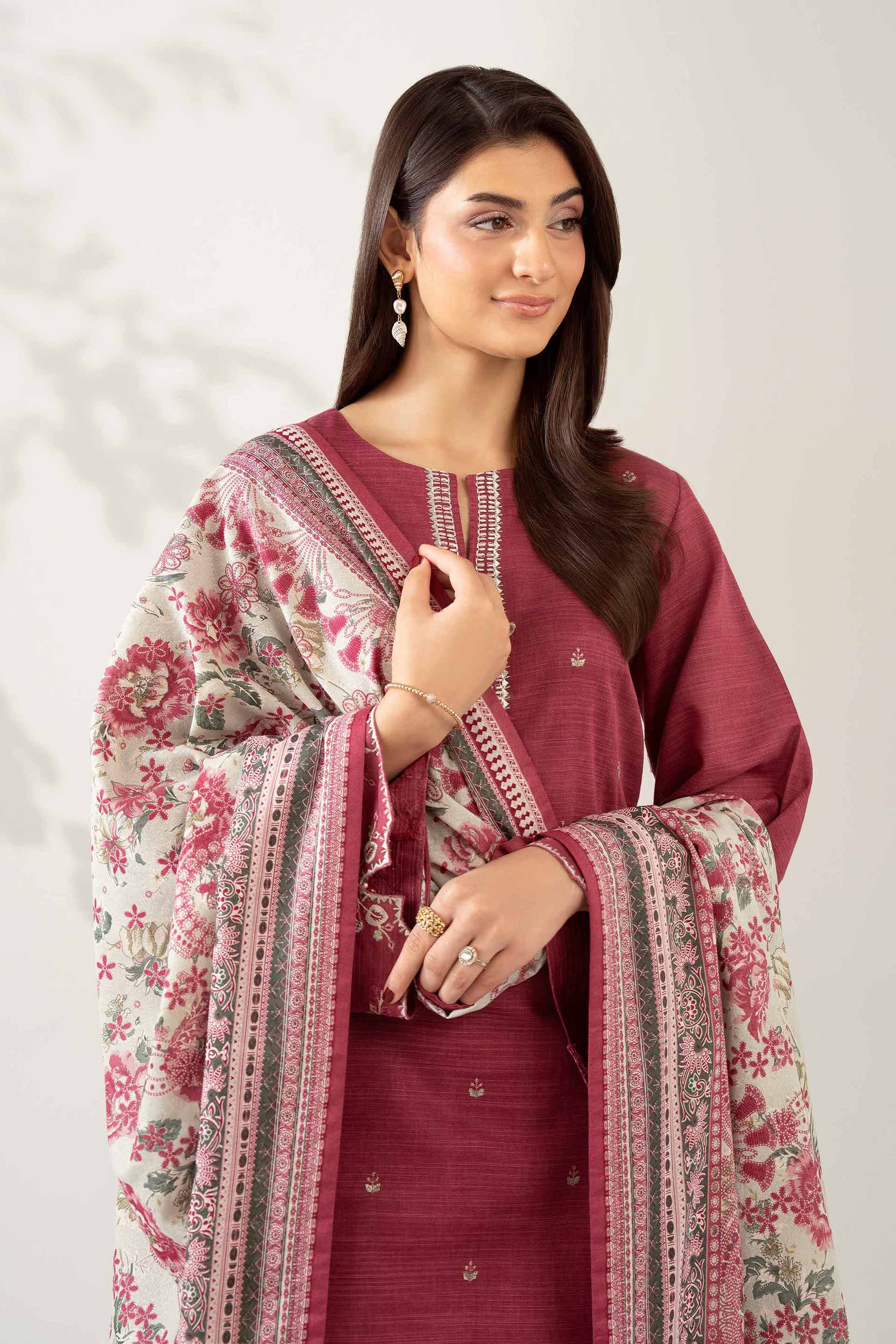 3 Piece - Printed Embroidered Suit - 42502687 for Women - Unstitched Collection | Nishat | Shop Online