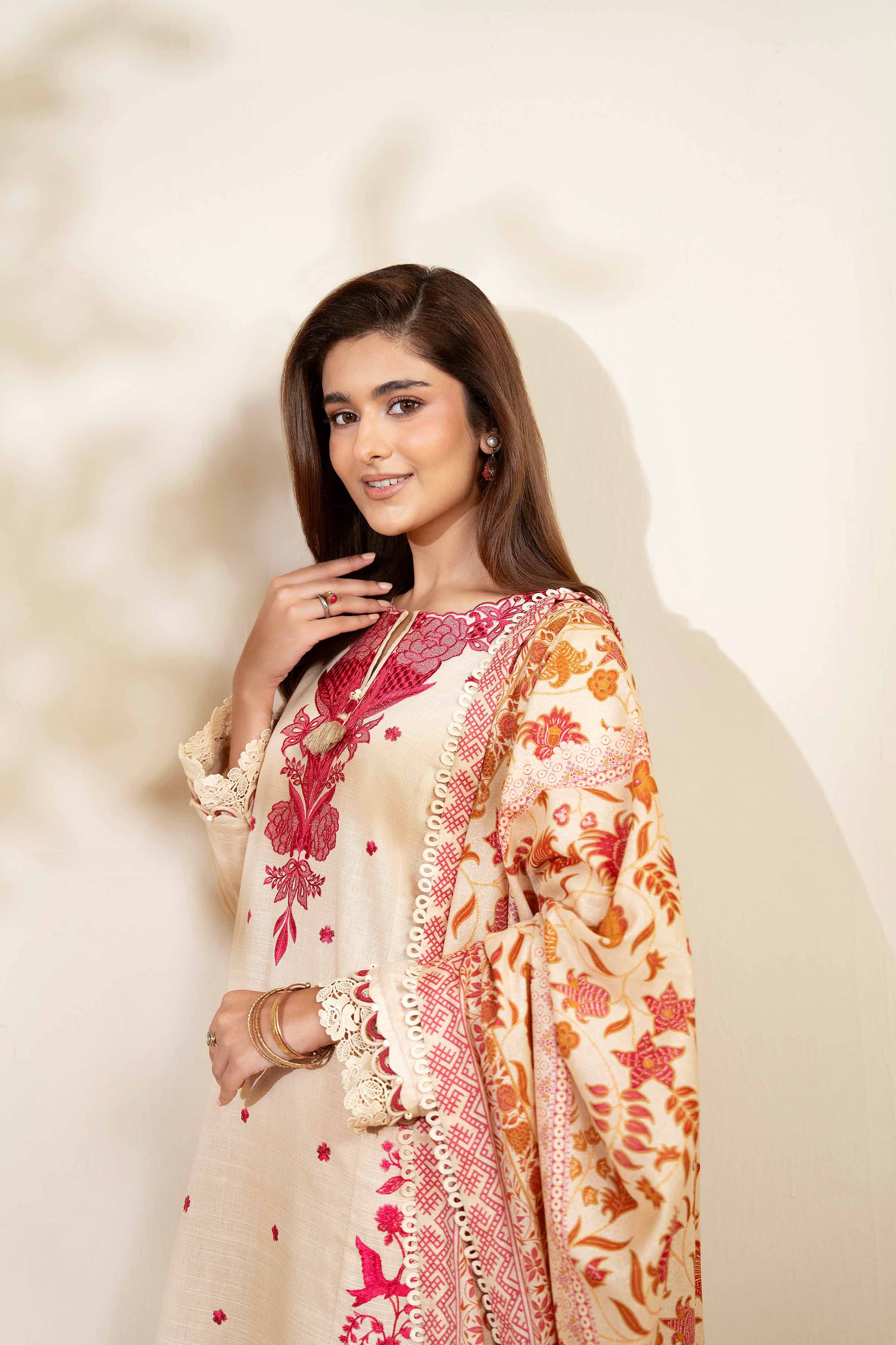 3 Piece - Printed Embroidered Suit - 42502688 for Women - Unstitched Collection | Nishat | Shop Online