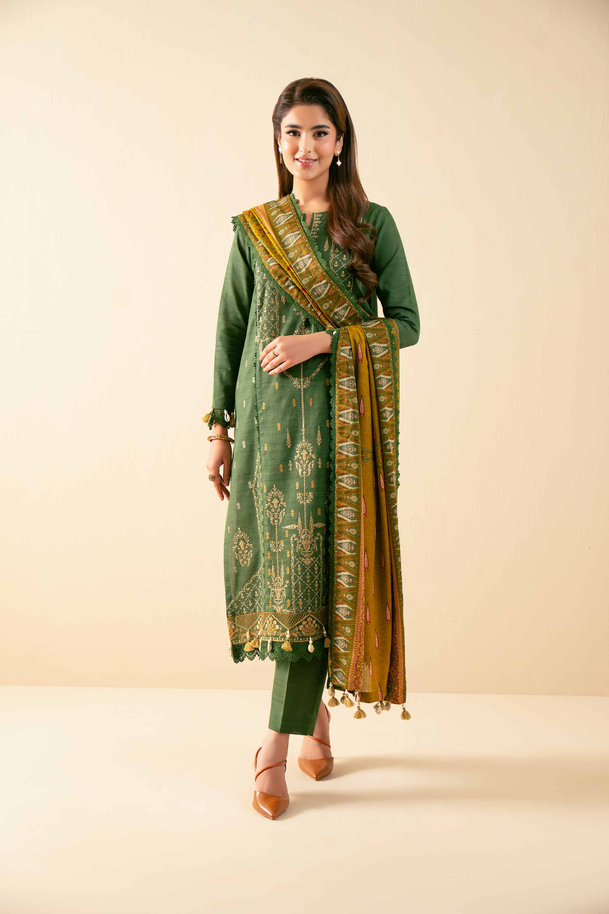 3 Piece - Printed Embroidered Suit - 42502689 for Women - Unstitched Collection | Nishat | Shop Online