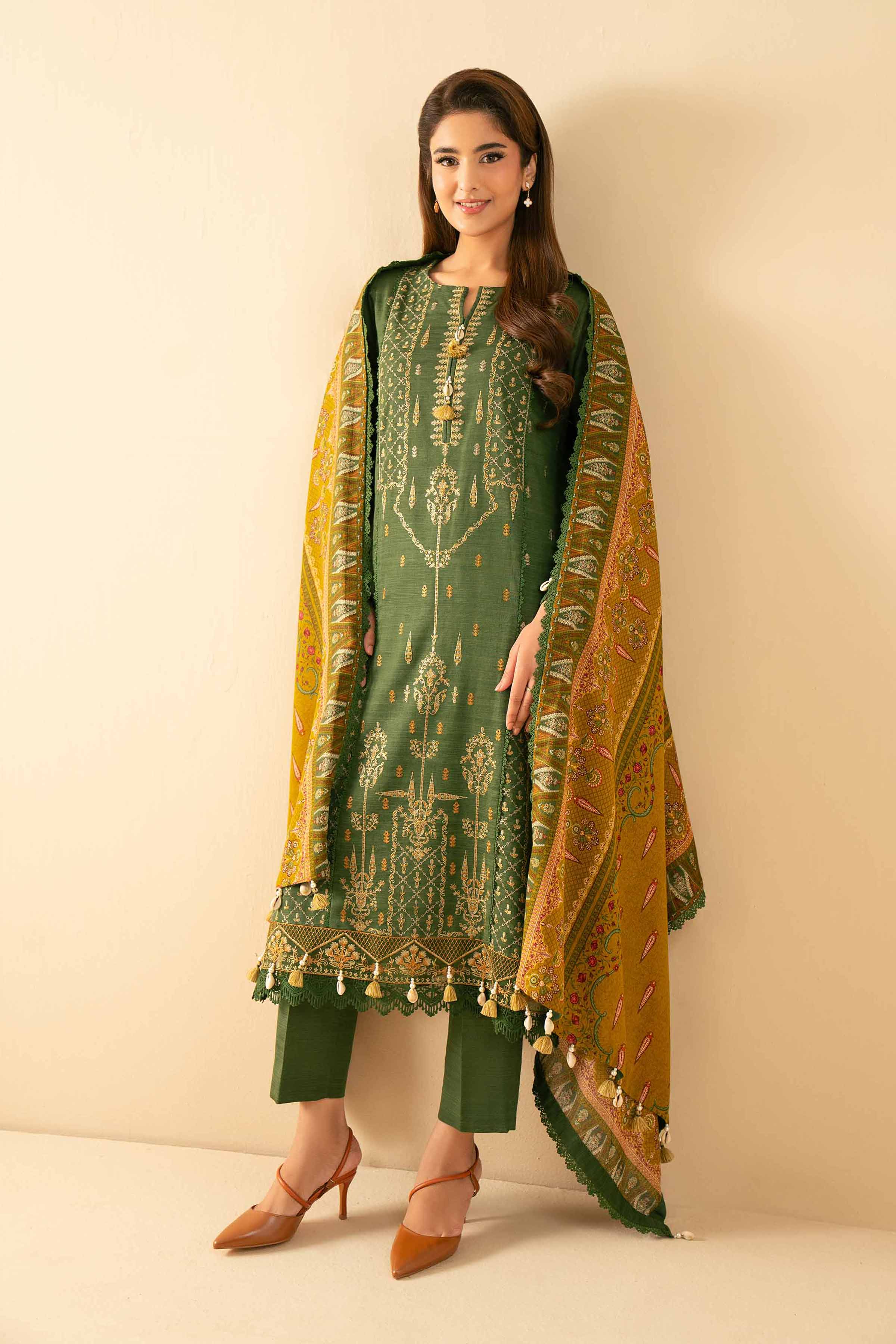 3 Piece - Printed Embroidered Suit - 42502689 for Women - Unstitched Collection | Nishat | Shop Online