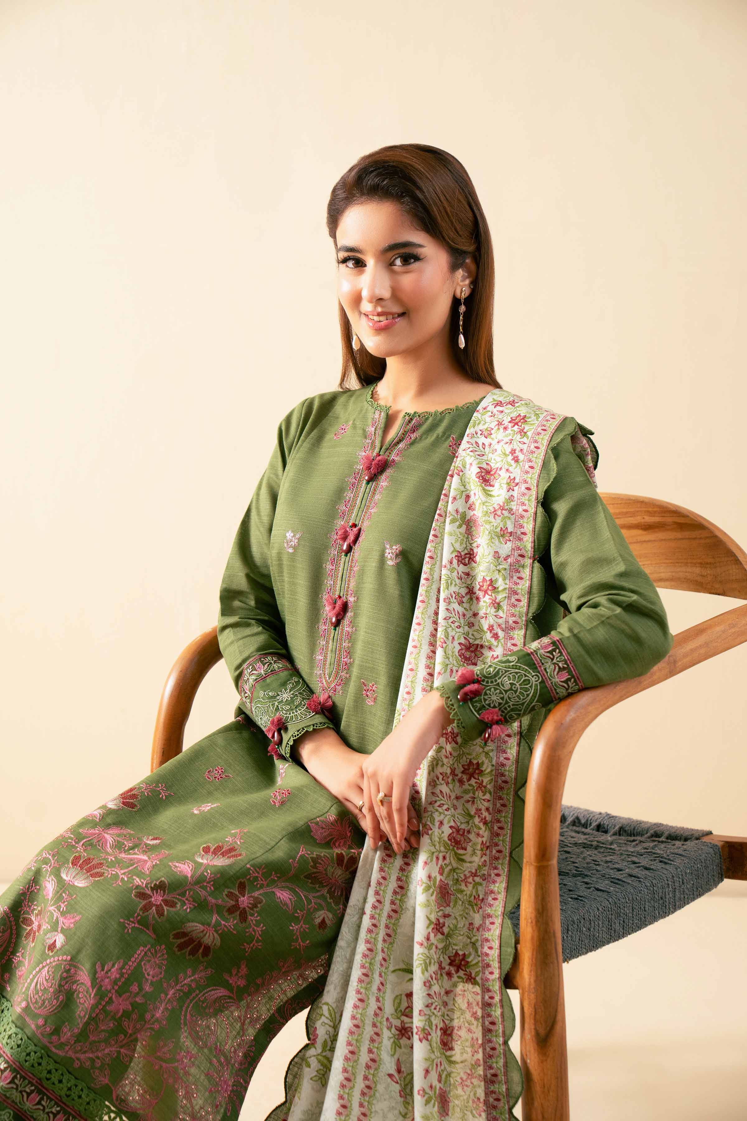 3 Piece - Printed Embroidered Suit - 42502690 for Women - Unstitched Collection | Nishat | Shop Online