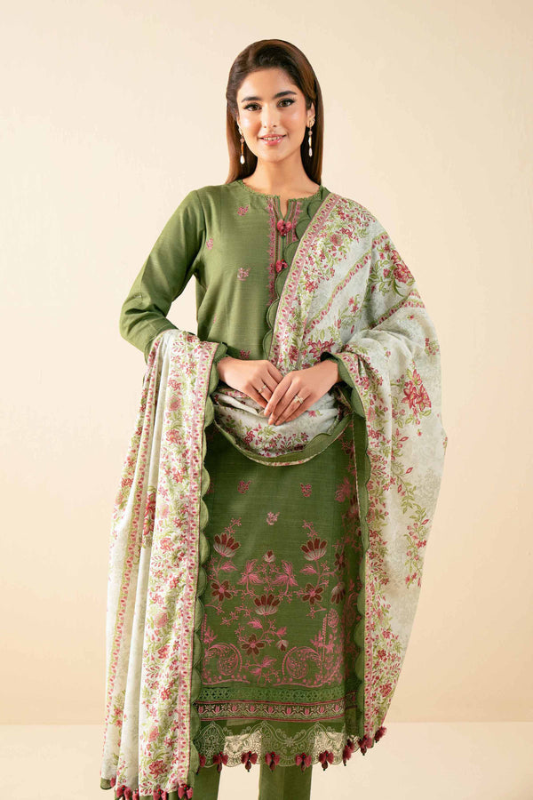 3 Piece - Printed Embroidered Suit - 42502690 for Women - Unstitched Collection | Nishat | Shop Online