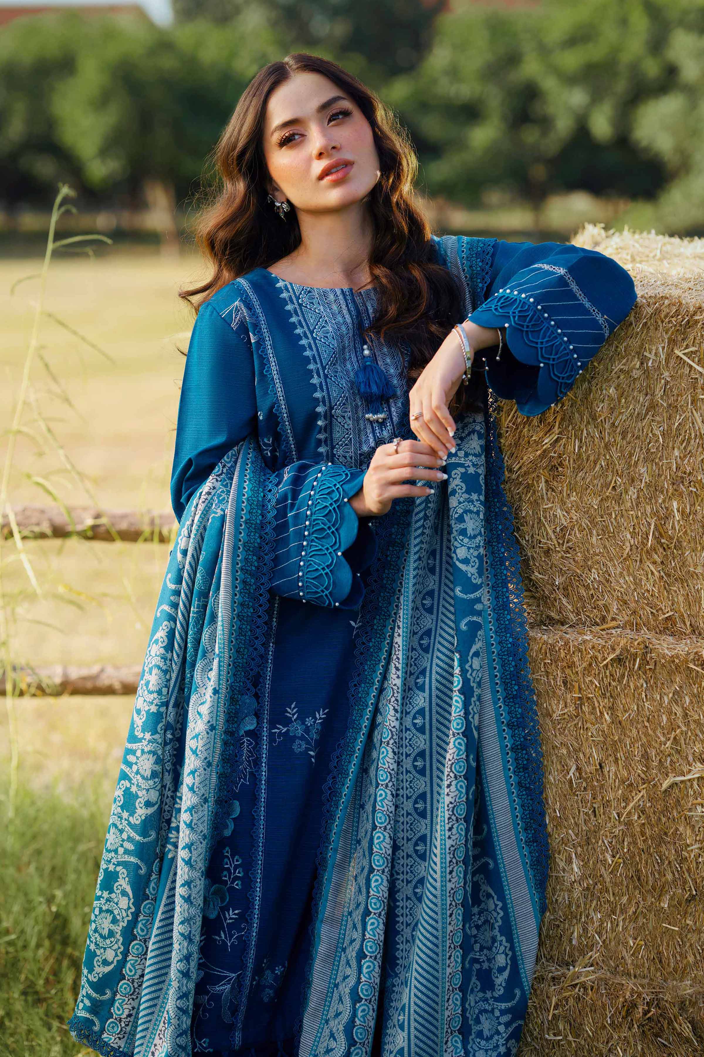 3 Piece - Printed Embroidered Suit - 42502691 for Women - Unstitched Collection | Nishat | Shop Online