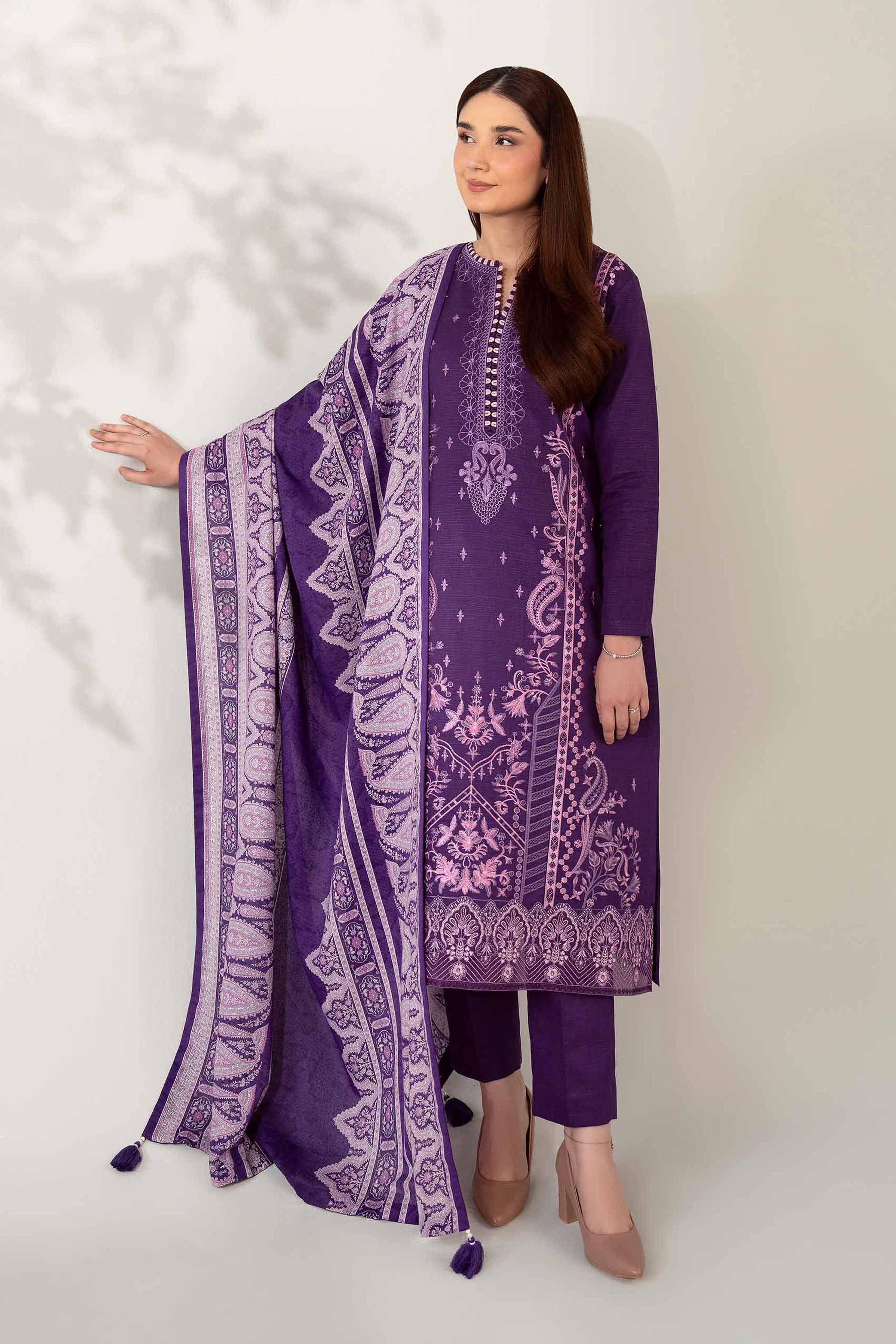 3 Piece - Printed Embroidered Suit - 42502692 for Women - Unstitched Collection | Nishat | Shop Online