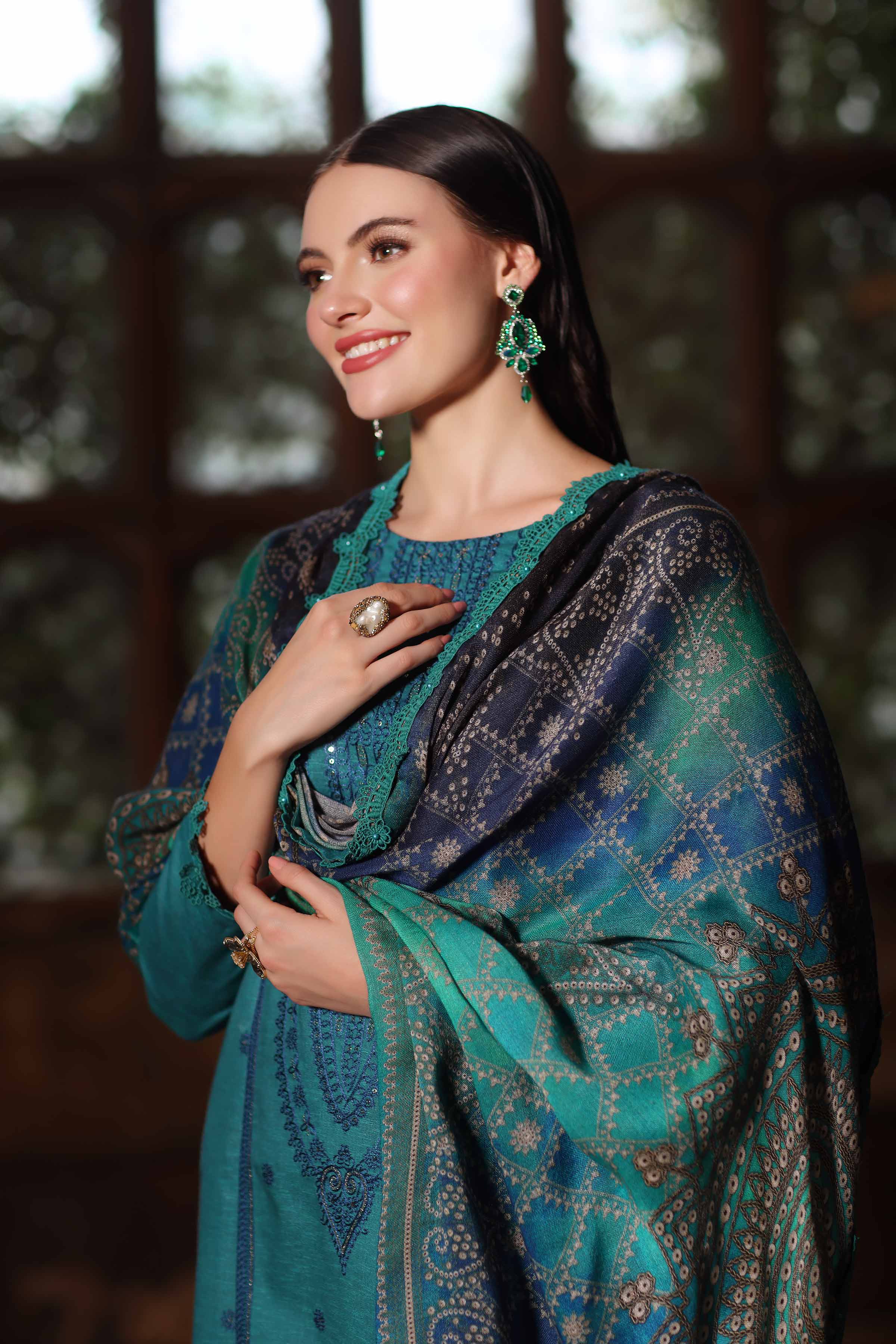 3 Piece - Digital Printed Embroidered Suit - 42502697 for Women - Unstitched Collection | Nishat | Shop Online